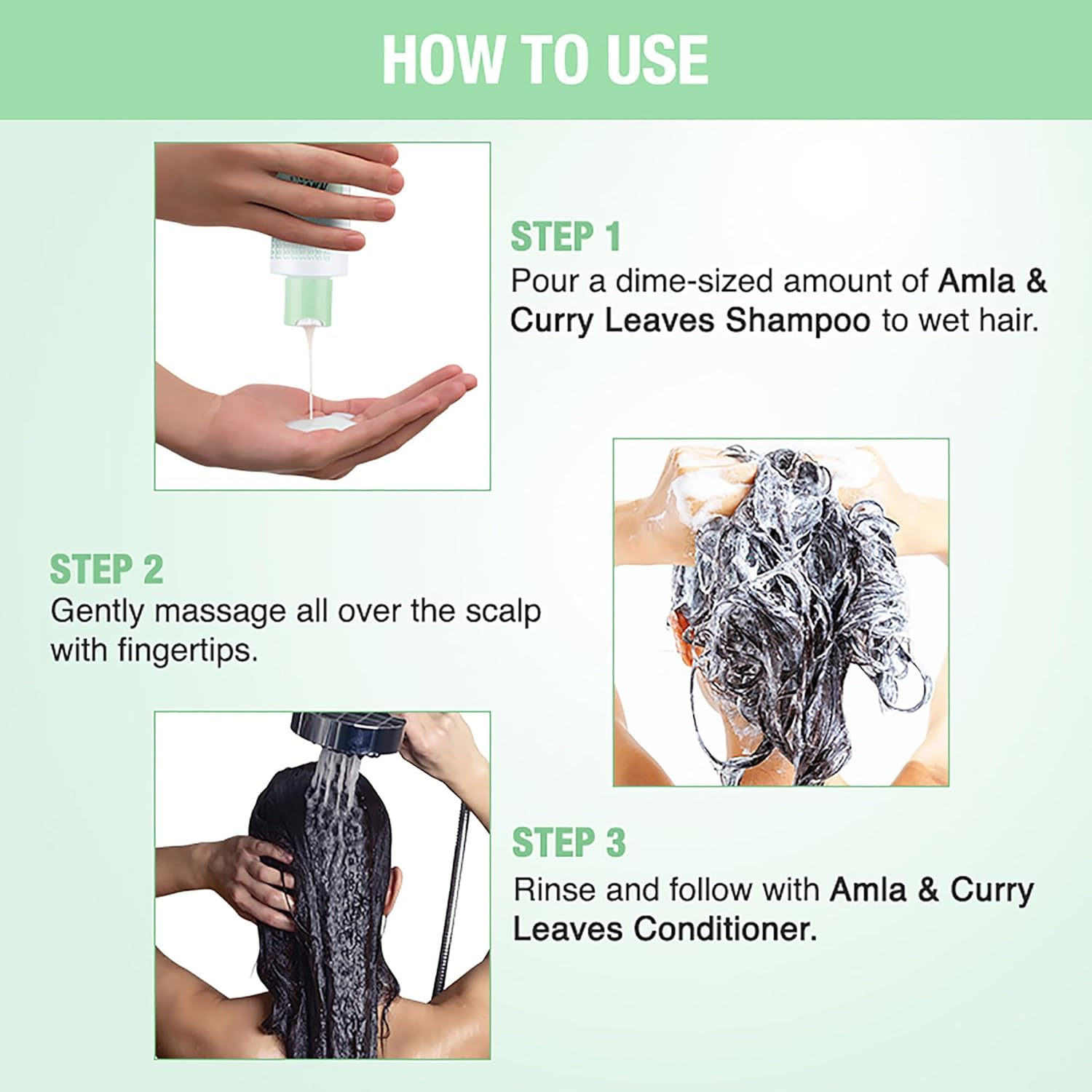 Nykaa Naturals Shampoo - Amla and Curry Leaves for Women 6.76 Oz Shampoo image number 4