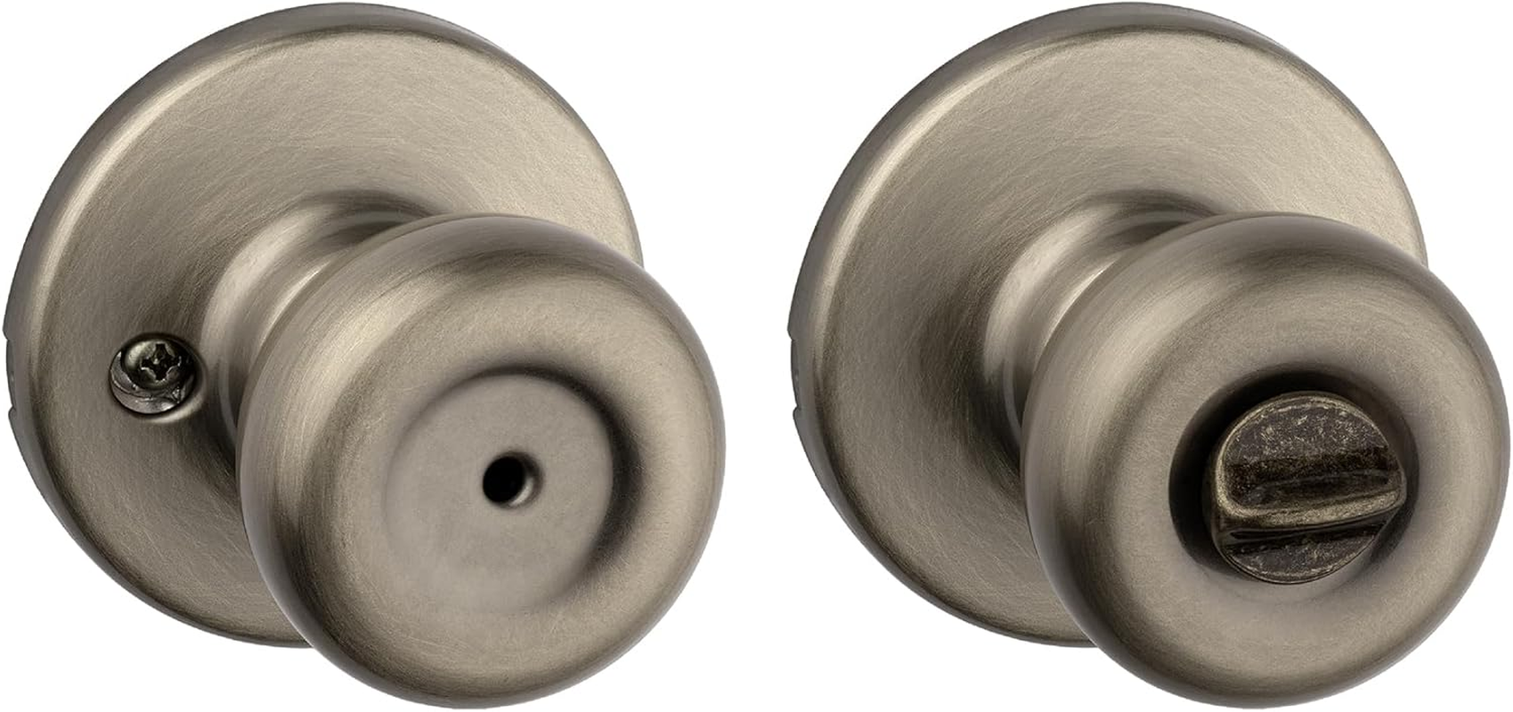 Kwikset 93001-870 Tylo Bed & Bath Knob in Polished Brass, Privacy