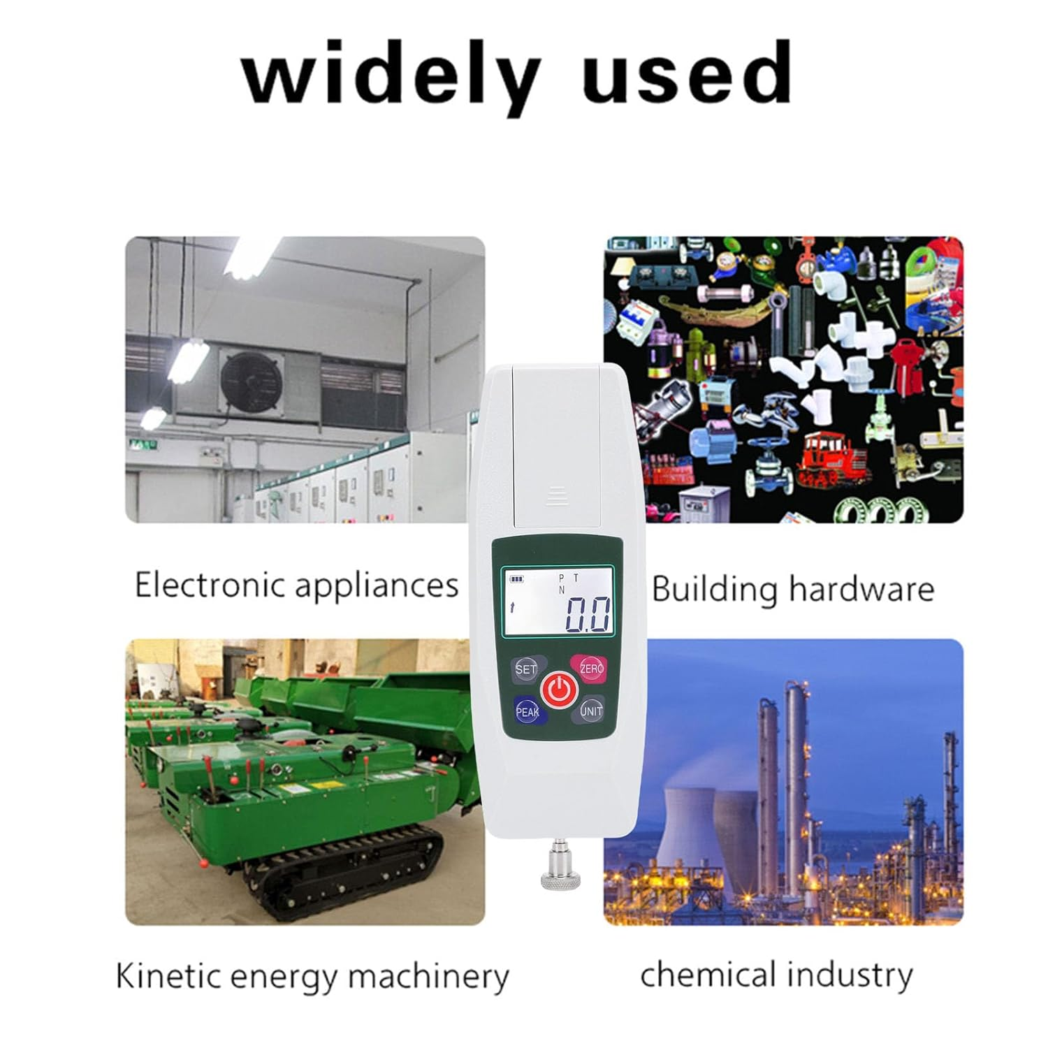 Digital Force Push and Pull Meter Dynamometer Tension Pressure Tester Thrust Meter image number 1