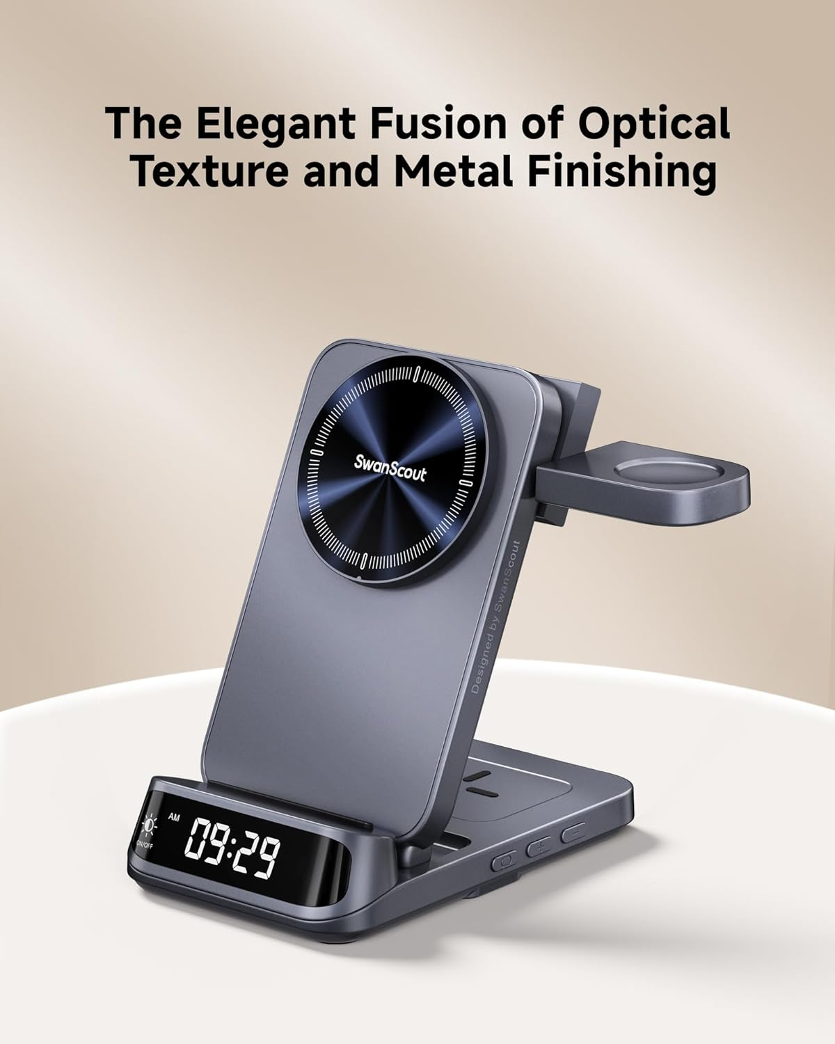 Magnetic Wireless Charging Station for Samsung S25/S24/S23/Z Flip 7/Z Fold, 3 in 1 Wireless Charger for Galaxy Watch 8 Classic/8/Ultra/7/Fe/6/5, Swanscout 708SM image number 1