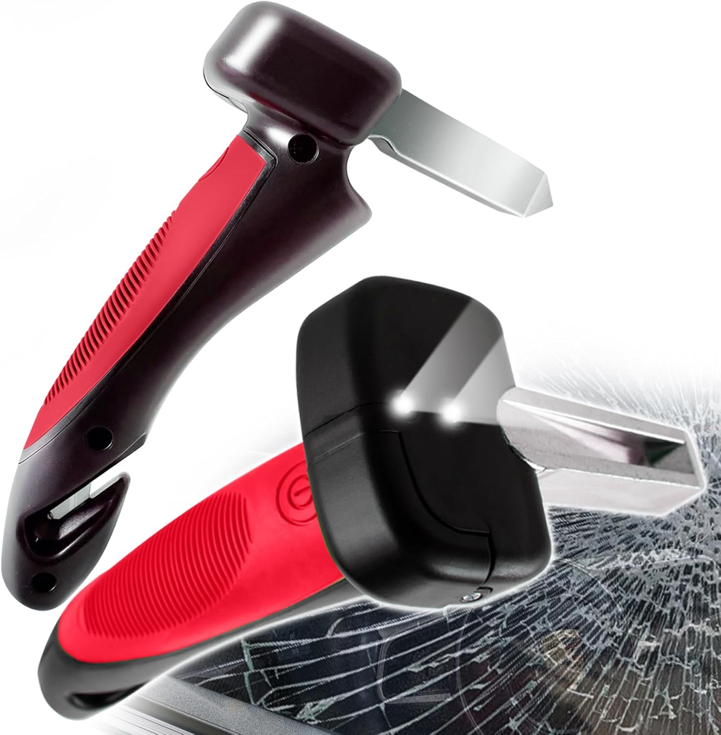 Powerful 2 Pack Car Door Handle for Elderly, 4 in 1 Car Door Latch Assist Grab Handle, Auto Cane Support Gripper Handle for Seniors and Handicapped (Blue)