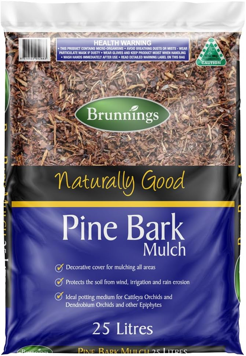 Brunnings Naturally Good Pine Bark Mulch 25 Litre