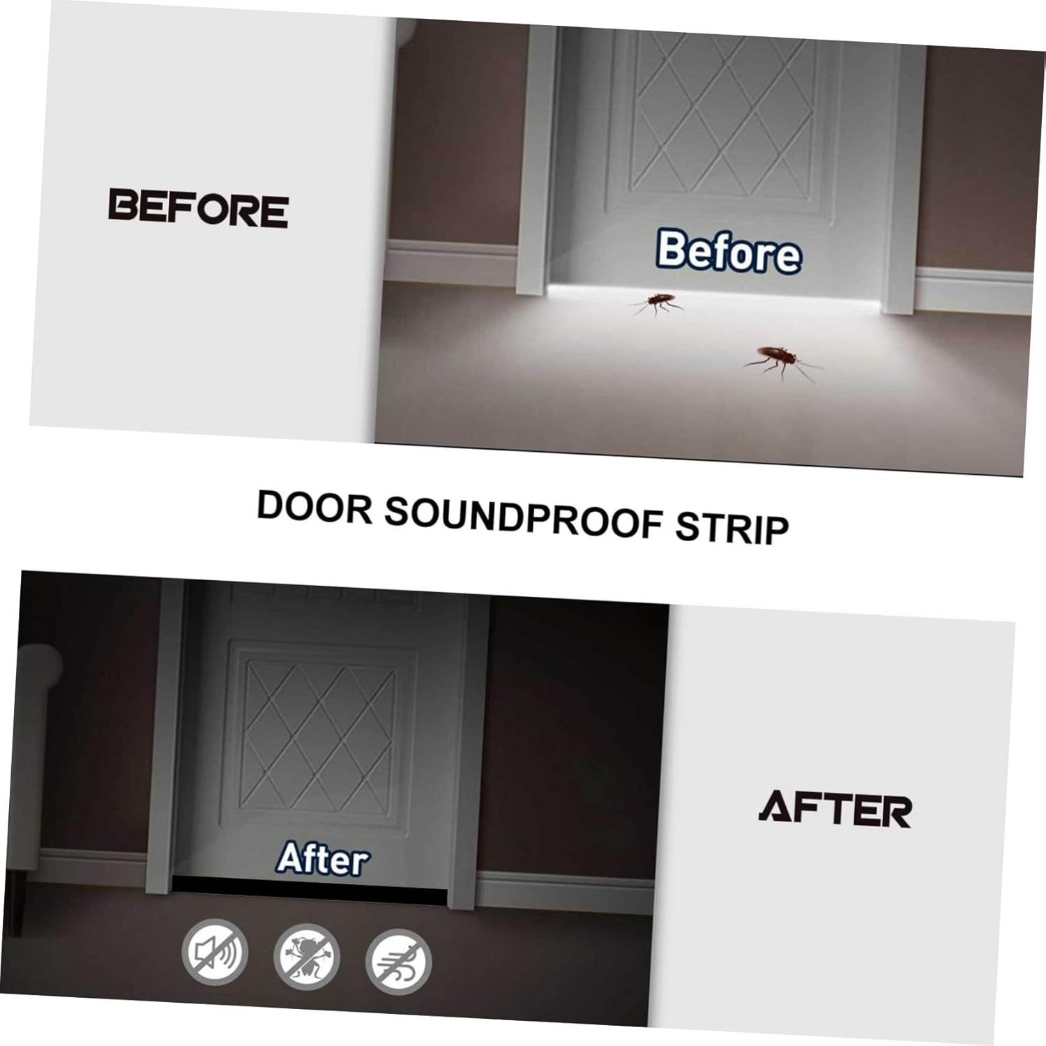 Tofficu 2Rolls Shockproof Foam Tape Eva Sponge Sealing Tape Window Seal Strippings for Draft Stopper Window image number 3