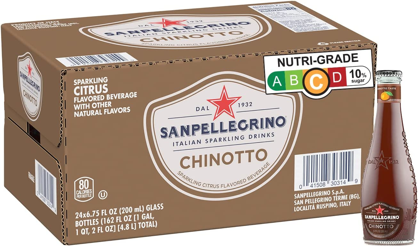 San Pellegrino Italian Sparkling Drinks Chinotto 6 X 4-Packs, 24 X 200 G