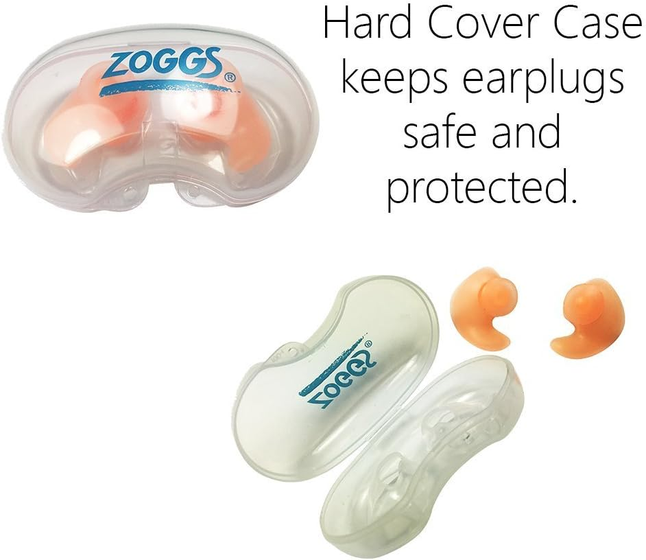 (Small/Medium, Orange) - Zoggs Aqua Plugz Hypo-Allergenic Silicone Ear Plugs image number 2