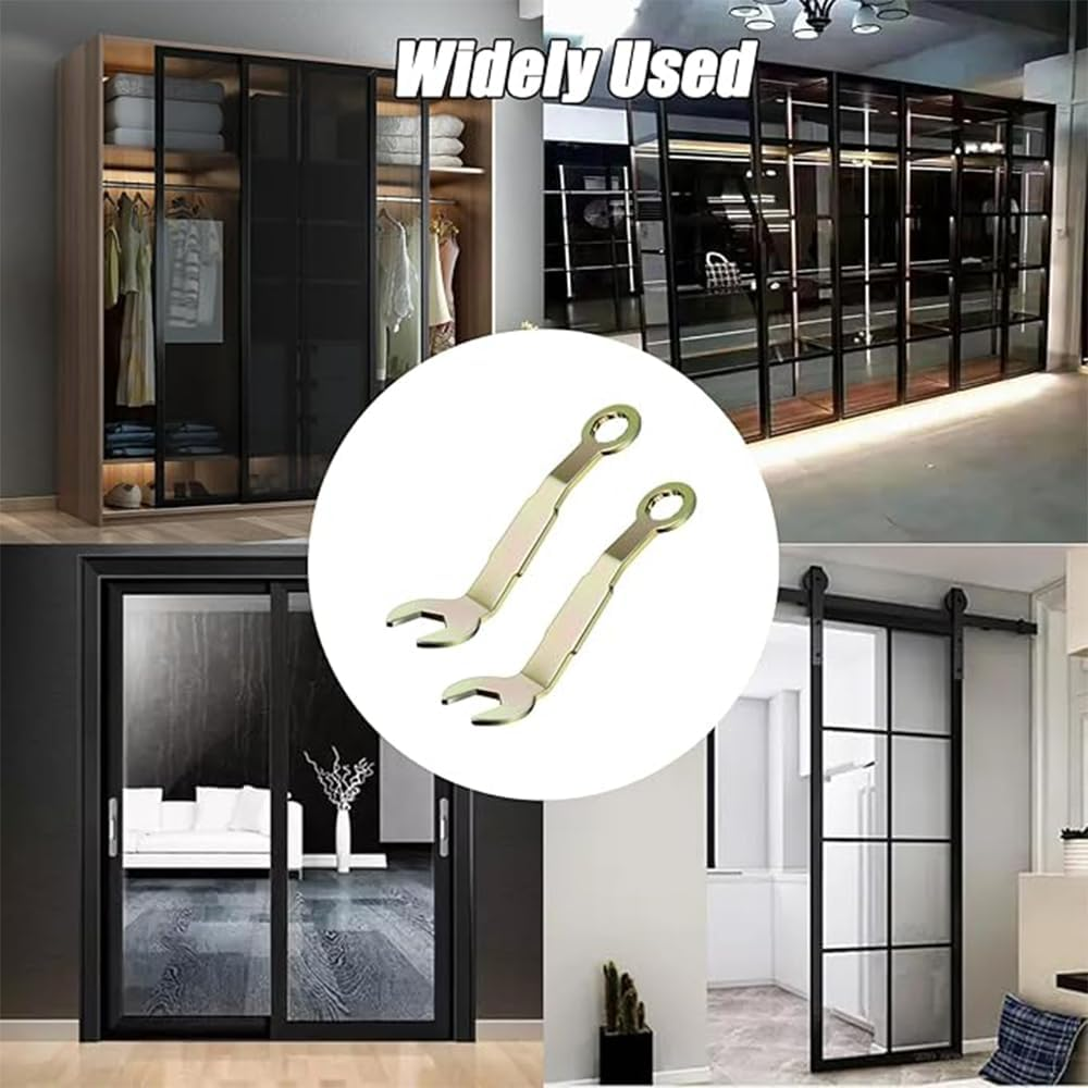 2Pcs 3 Inch Length Pocket Door Wrench, Closet Door Pivot Adjustment Wrench,Pocket Door Adjustment Tool,3/8 Opening Adjustment Wrench image number 5