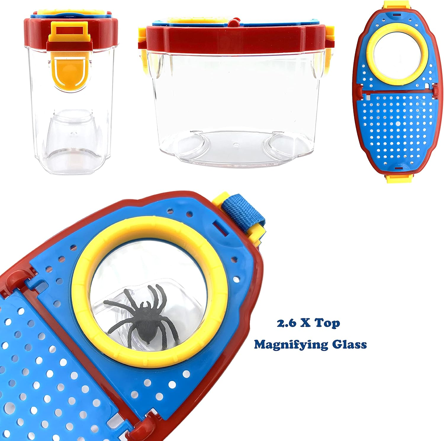 Bug Catcher and Insect Collection Kit - Outdoor Nature Explorer with Tweezers, Magnifying Glass, Science Educational Tools, Observation Container for Boys and Girls