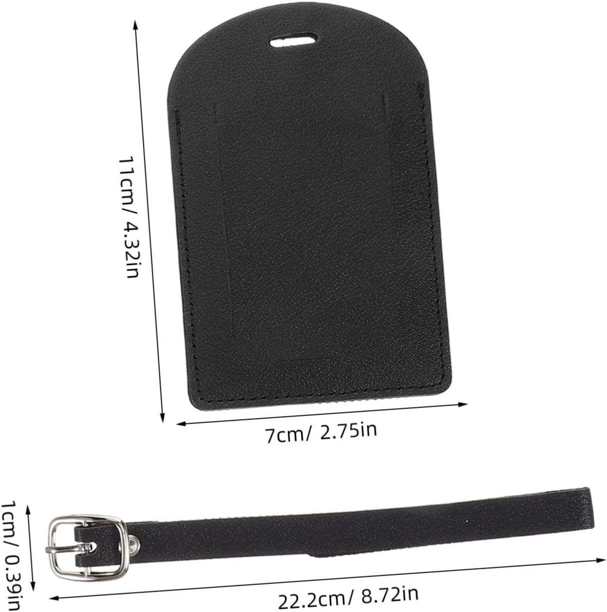 VANZACK 3Pcs Replacement Luggage Tags Pu Leather Privacy Protected Travel Suitcase Baggage Id Labels Classic Airplane Boarding Pass Design