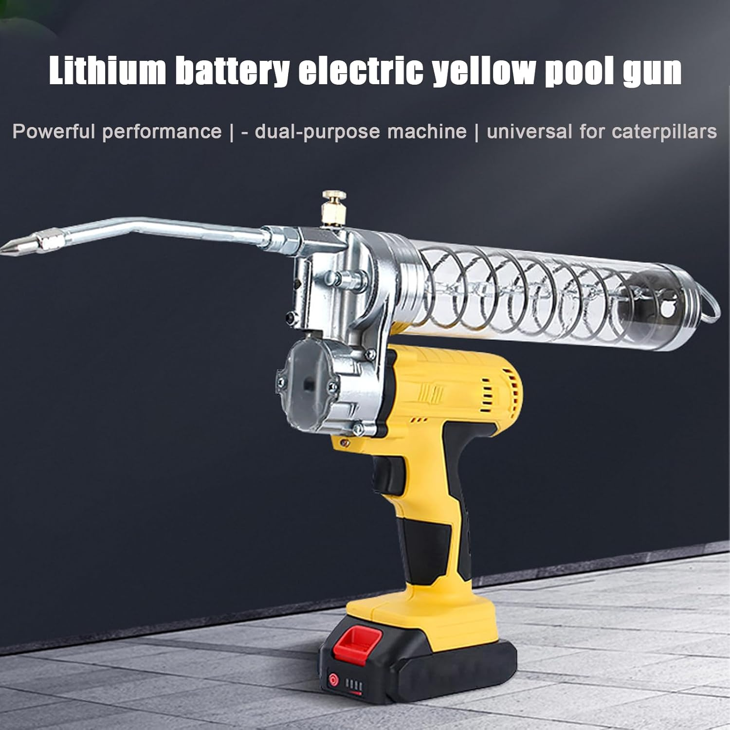 Cordless Grease Gun Kit, Cordless Grease Gun, 900Cc Oil Storage Capacity, 2PCS 1600Mah Rechargeable Battery, Ventilation and Heat Dissipation, for Automotive and Industrial Equipment image number 1