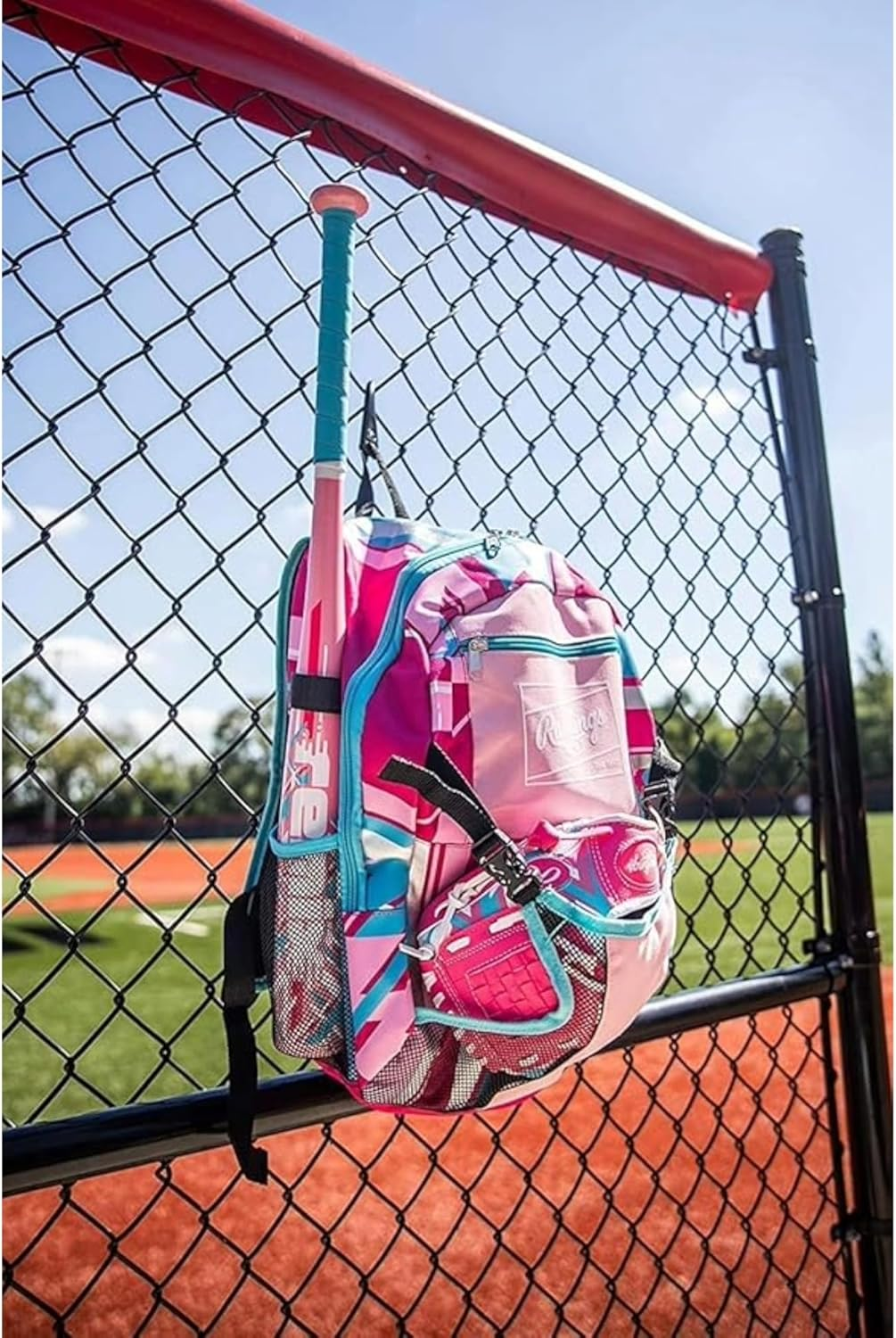 'Rawlings | Remix T-Ball & Youth Baseball/Softball Glove | Sizes 9'' - 10.5''' - Right Hand Throw, Pink image number 3