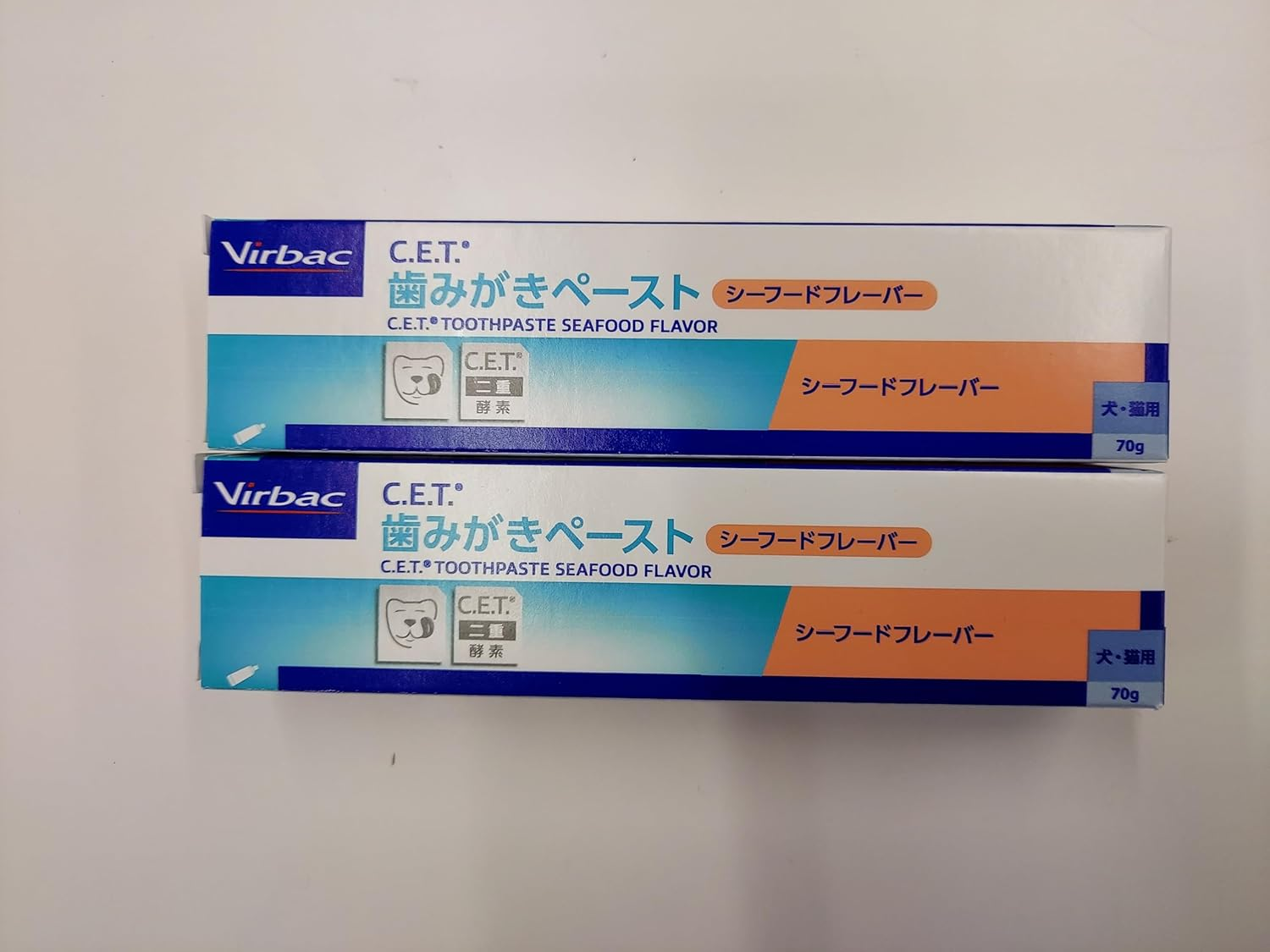 Virbac C.E.T. Toothpaste Paste, Seafood Flavor, 2.5 Oz (70 G) image number 1