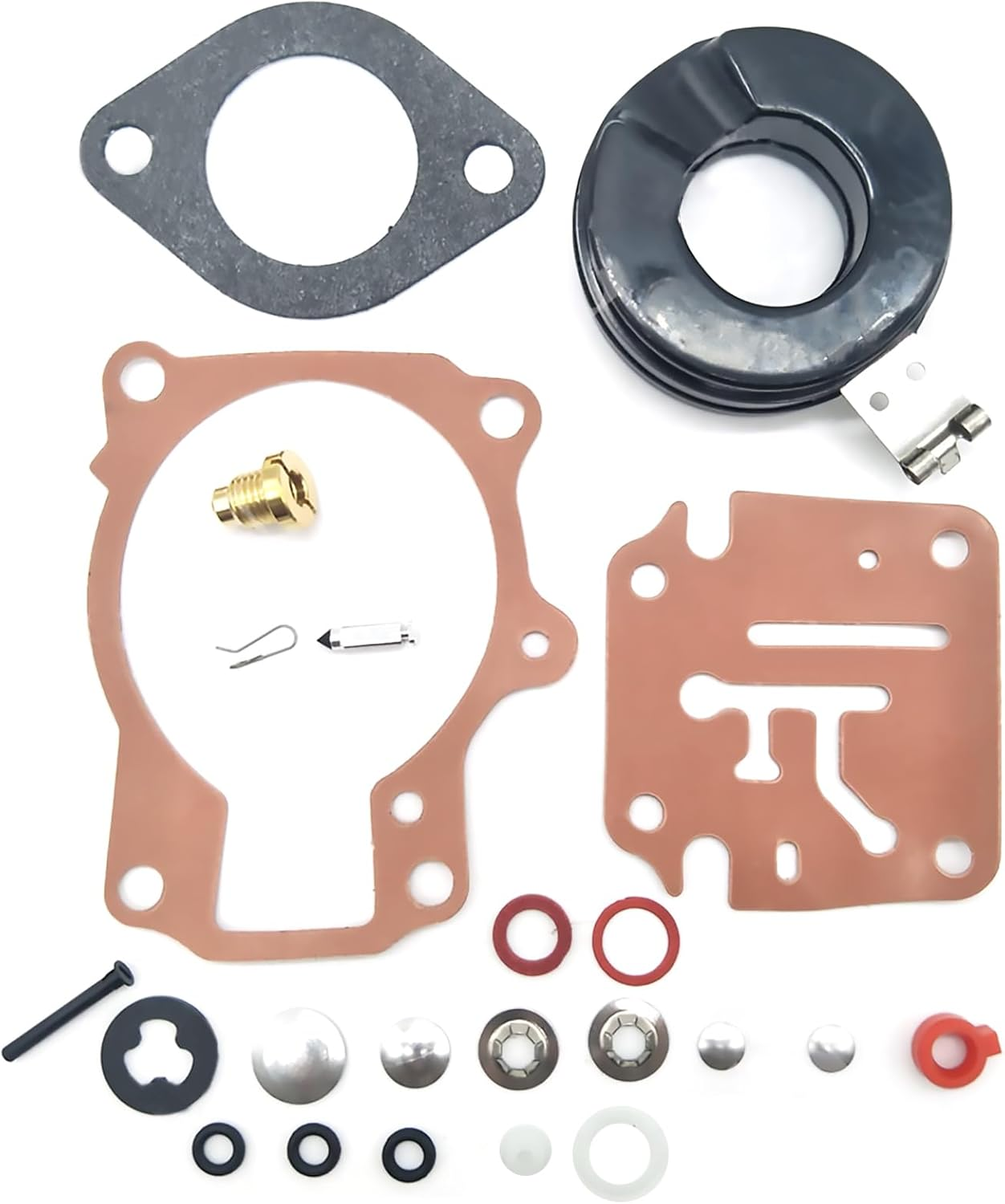 Carburetor Rebuild Carb Repair Kits with Float for Johnson Evinrude 18Hp 20Hp 25Hp 28Hp 30Hp image number 3