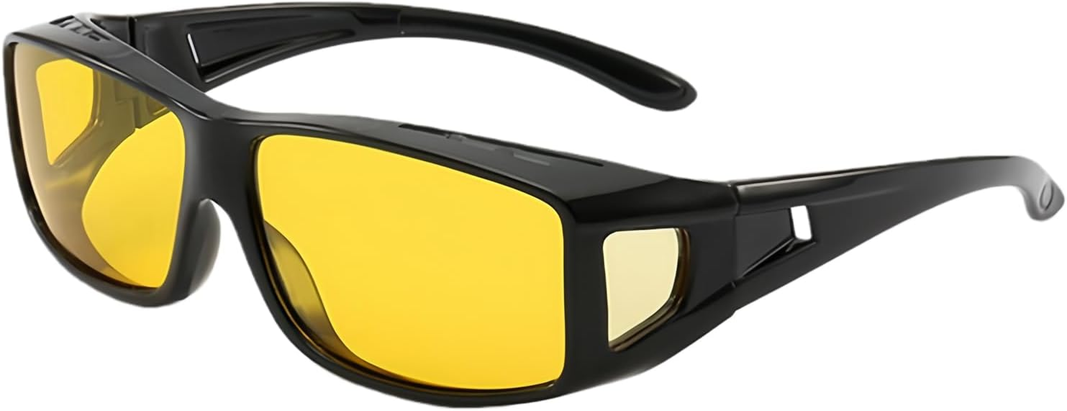 Fizepgo Night Vision Glasses for Driving - Uv400 Protection anti Glare Polarized Goggles,Night Vision Driving Glasses,For Men Women Blocking Eye Safety Computer Fishing Game image number 5