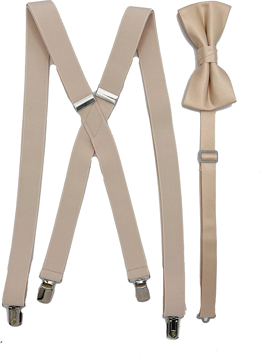 Spencer J'S Men'S X Back Suspenders & Bowtie Set Variety of Colors