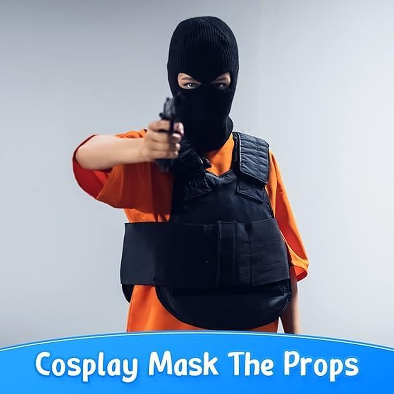 BUYUP Winter Knitted Mask, Full Face Cover Ski Scarf Mask Warm Balaclava for Adult Skiing image number 4