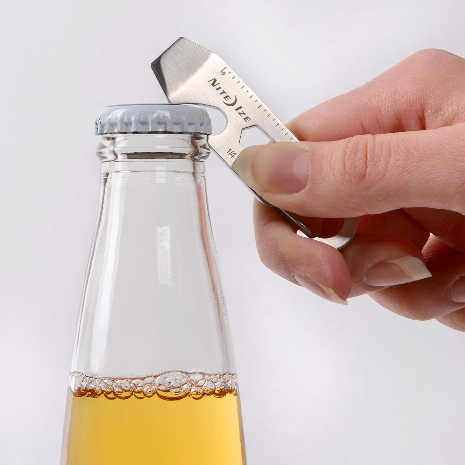 Nite Ize Doohickey Key Tool Keychain Multi-Tool, Stainless, 1-Pack, One Size, KMT-11-R3 image number 6