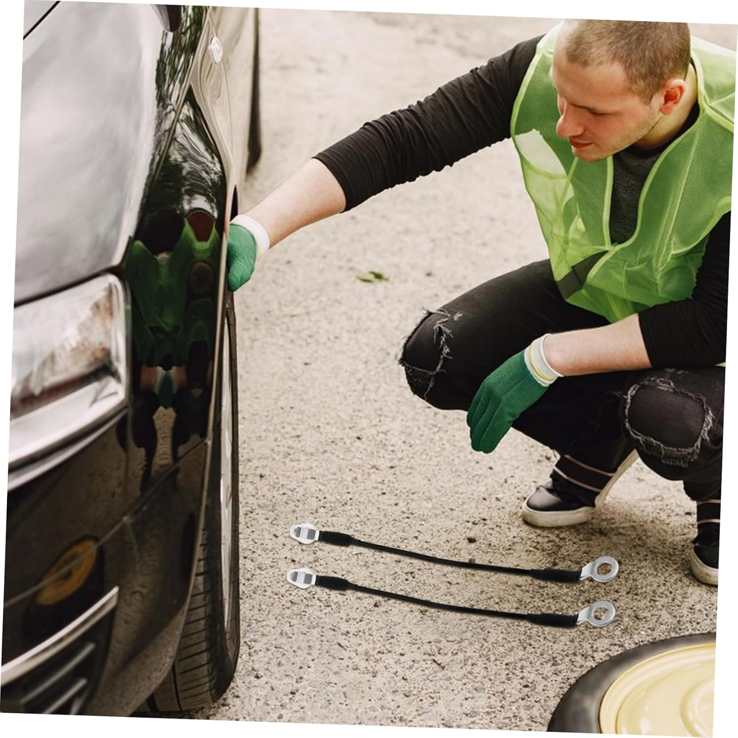 CHILDWEET Automotive Tailgate Cable Stainless Steel Support Cable Kit for Cars Tailgate Repair 88980509 88980510 Easy Installation image number 5