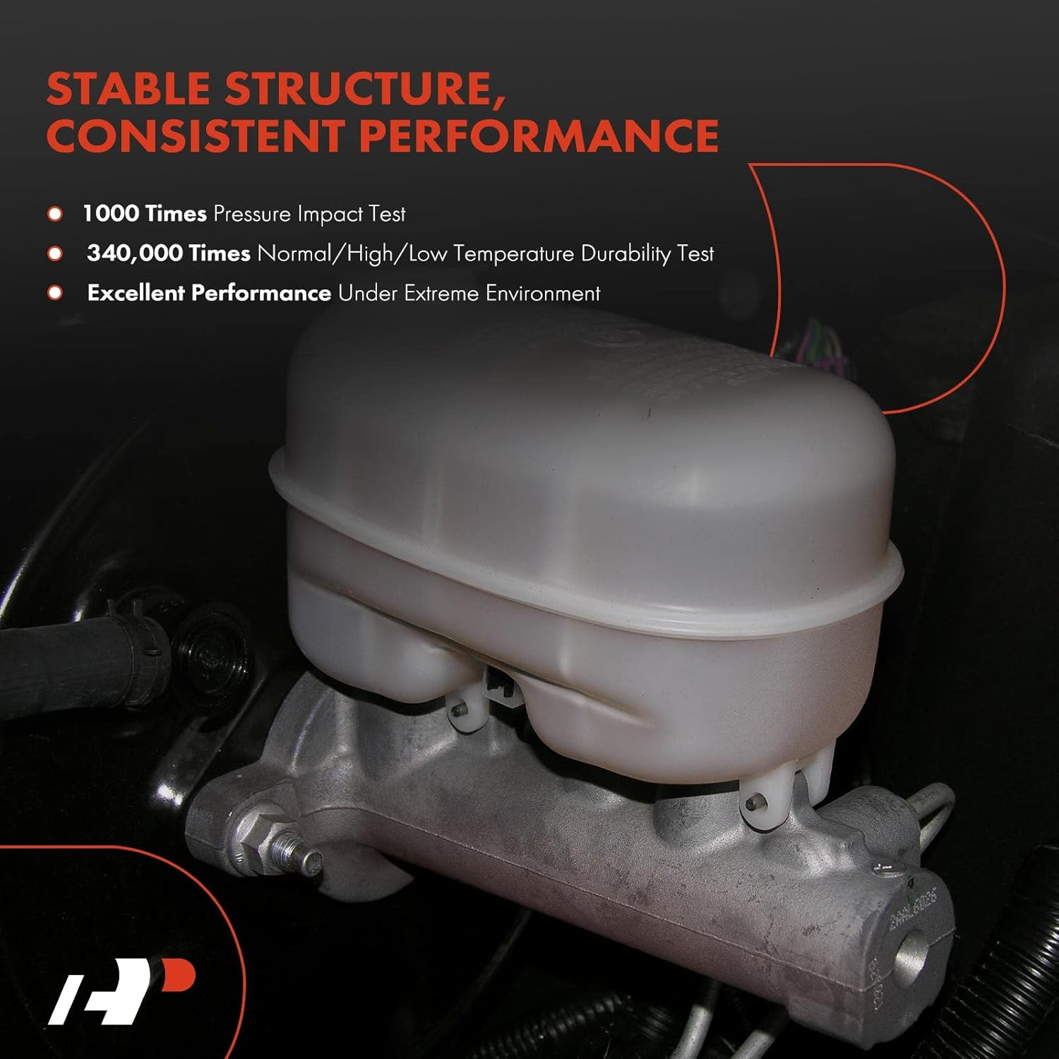 A-Premium Brake Master Cylinder with Reservoir and Cap Compatible with AMC Vehicles - Gremlin 1972-1976, Hornet 1971-1976, Javelin 1971-1974, Pacer 1975-1976 - Replaces 4485577, J8126721 image number 2