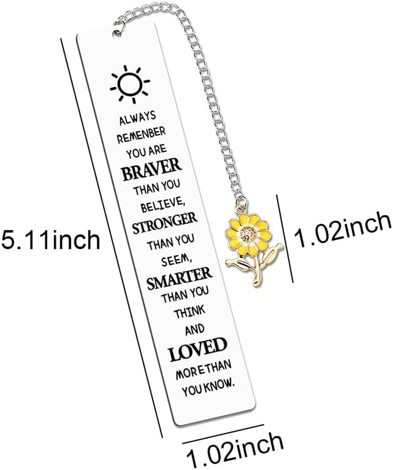 Motivational Gifts Bookmark for Women Girls Inspirational Gifts for Daughter Son Students Encouragement Gifts for Women Bookmark for Book Lovers Readers Birthday Christmas Gifts for Kids Best Friend image number 3