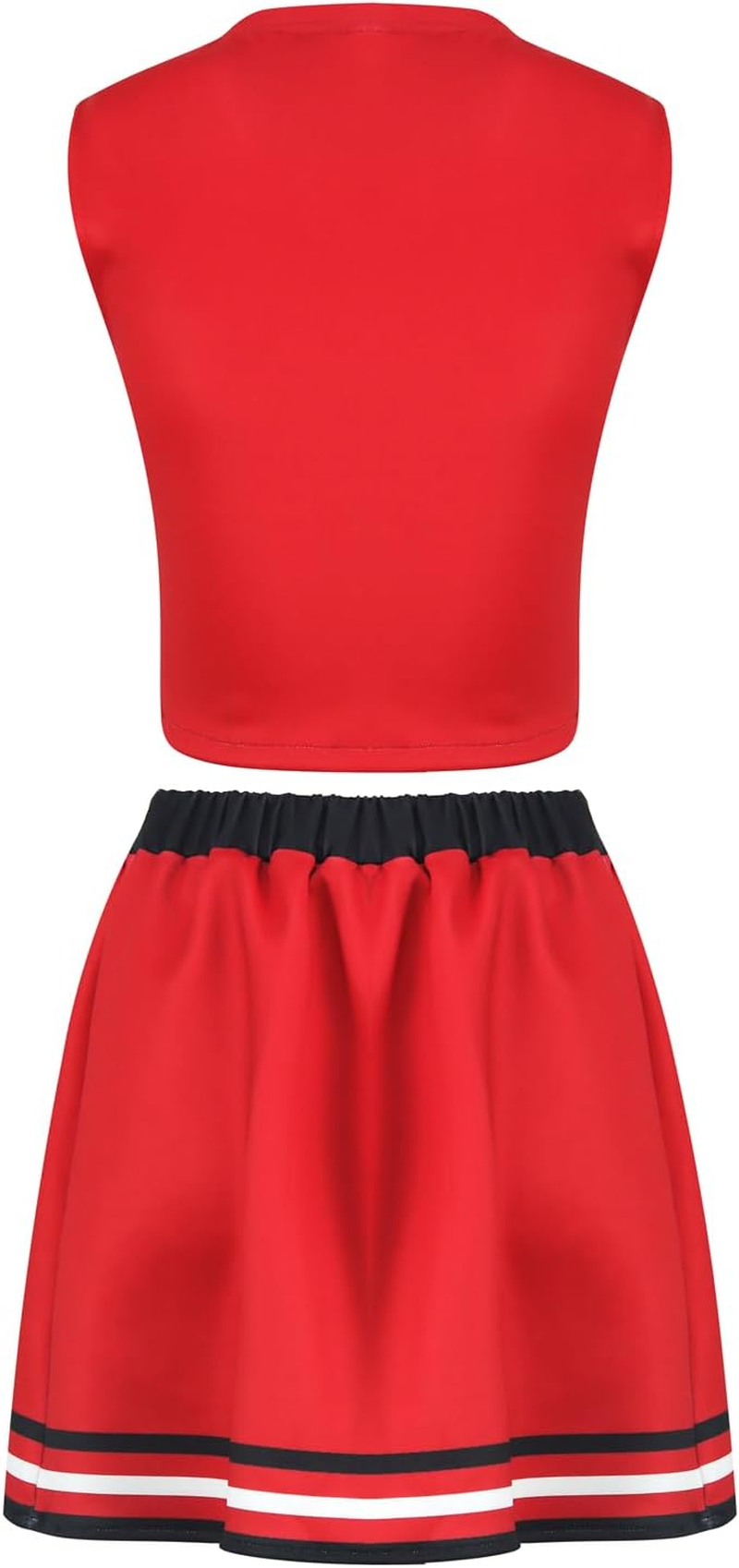 Cheerleader Costume for Women Crop Top Skirt Set Clovers Cheerleading Costume Halloween Cosplay Outfits Uniform image number 2