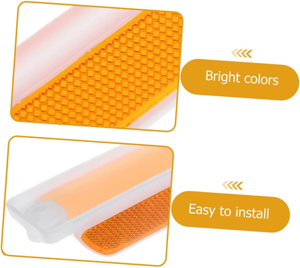 4Pcs Reflective Road Markers Driveway Delineators High Visibility Safety Pavement Guide Signs for Outdoor Traffic Control and Nighttime Visibility image number 3