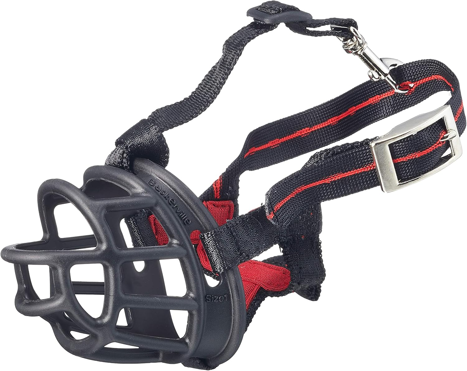 Reaowazo Baskerville Ultra Dog Muzzle, Size 1 for Dogs 6 to 15 Lbs.