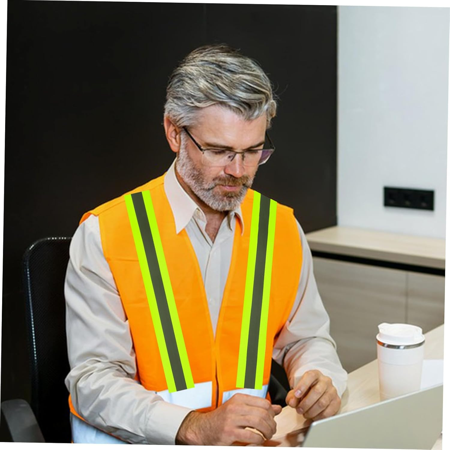 High Visibility Fluorescent Reflective Safety Tape 1.96 X 0.79 Fabric Caution Warning Strips 16.4 Roll for Night Outdoor Use and Bicycle Visibility image number 2