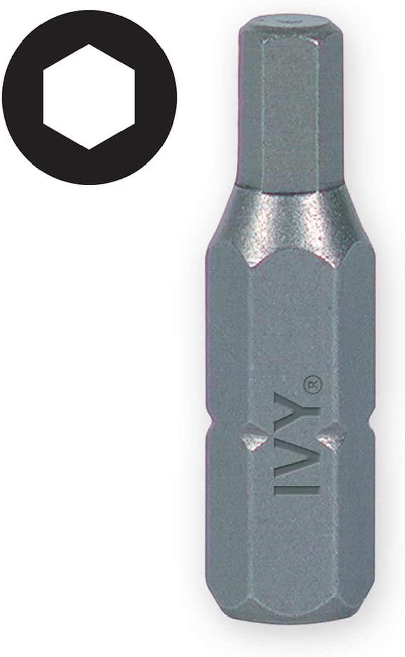 IVY Classic 45364 1-Inch X 3/16-Inch Hex Insert Bit, Impact Plus, 10-Pack