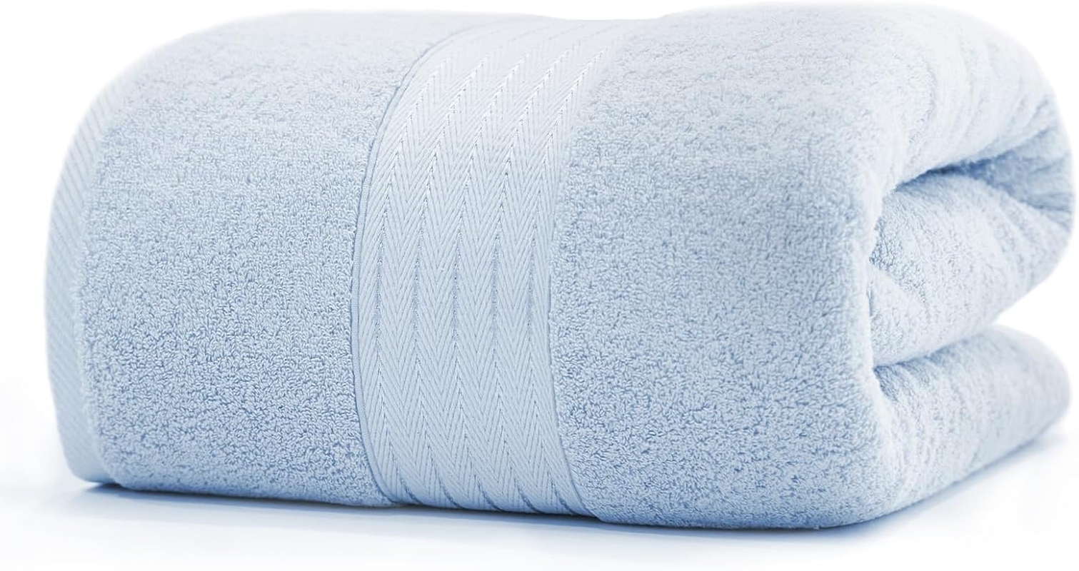 COZYART Navy Blue Bath Towels Set, Turkish Cotton Hotel Towels for Bathroom, Bathroom Towels Set of 6 with 2 Bath Towels, 2 Hand Towels, 2 Washcloths, 650 GSM 6 Piece Towel Set