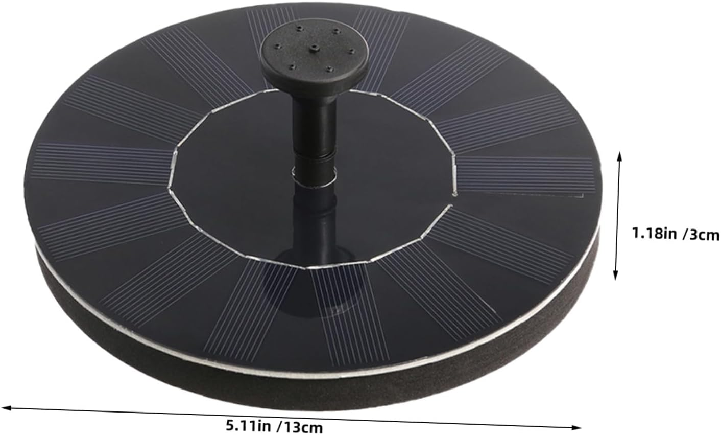 Ifundom Pond Solar Fountain Solar Water Fountain for outside Abs Black