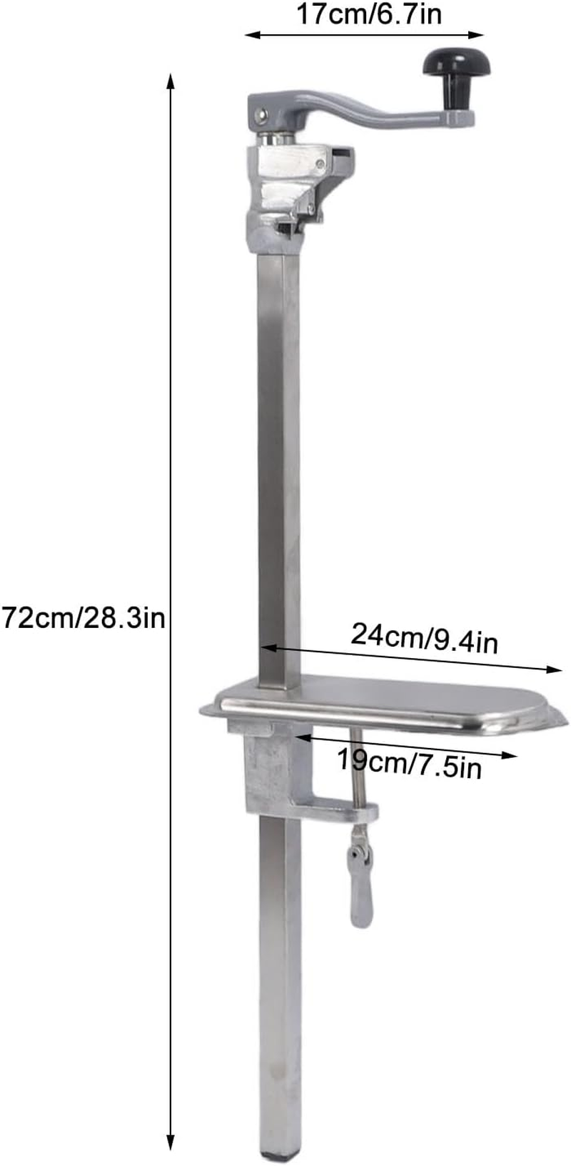 Heavy Duty Stainless Steel Commercial Can Opener Manual Table Mount for Professional Use image number 5