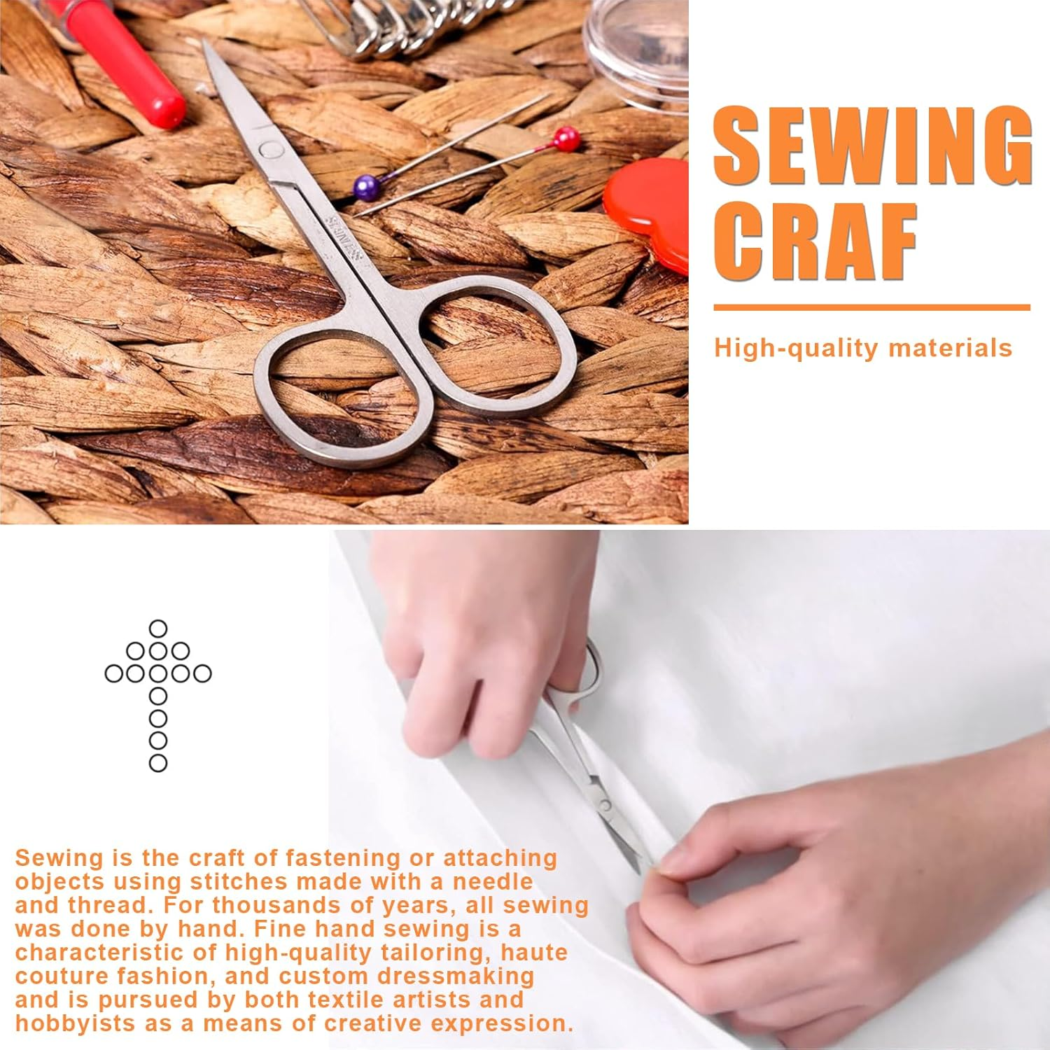 Bodbop XINGZHE 120-Piece Portable Sewing Kit with Case | Complete Sewing Supplies for Home, Travel & Emergency | Includes Threads (12 Colours), Scissors, Needles, Tape Measure, Buttons | Ideal for Adults, Beginners image number 1