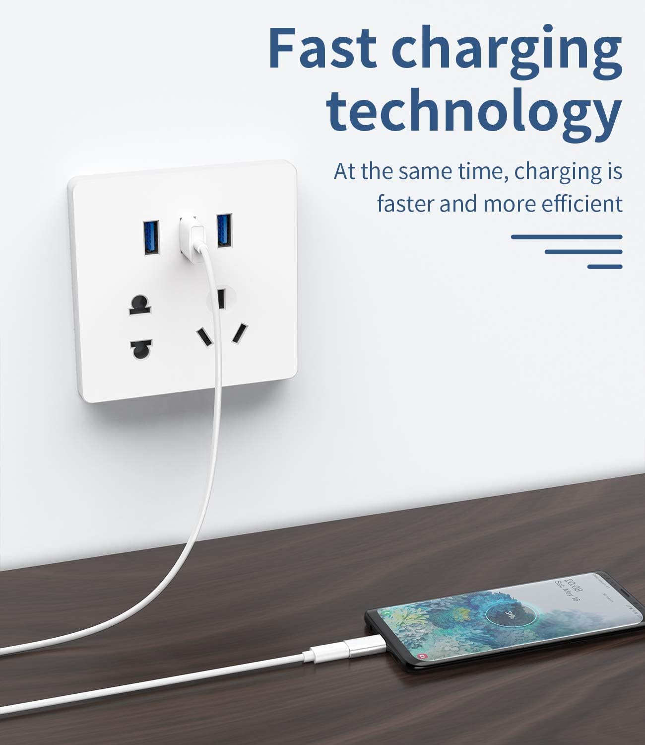 3Pack,Usb C Male to Micro USB Female Adapter, for Ipad Pro Air4 Compatible for Samsung Galaxy S21 S20 plus Note,Pixel 5 4Xl,V35,Moto Charging Data Sync Type C Power Charger Connector Cable - Multicolor image number 3