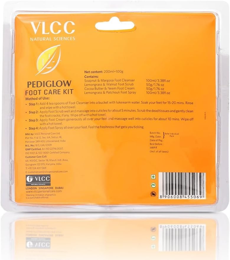 VLCC Pedi Glow Foot Care Kit (Combo of 4)