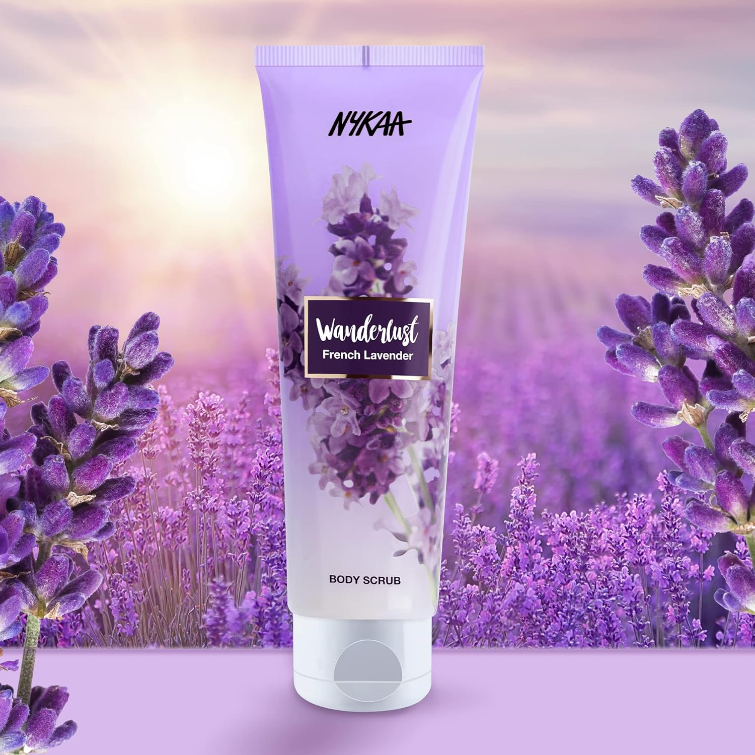 Wanderlust Body Scrub - French Lavender by Nykaa Naturals for Women - 4.93 Oz Scrub image number 4