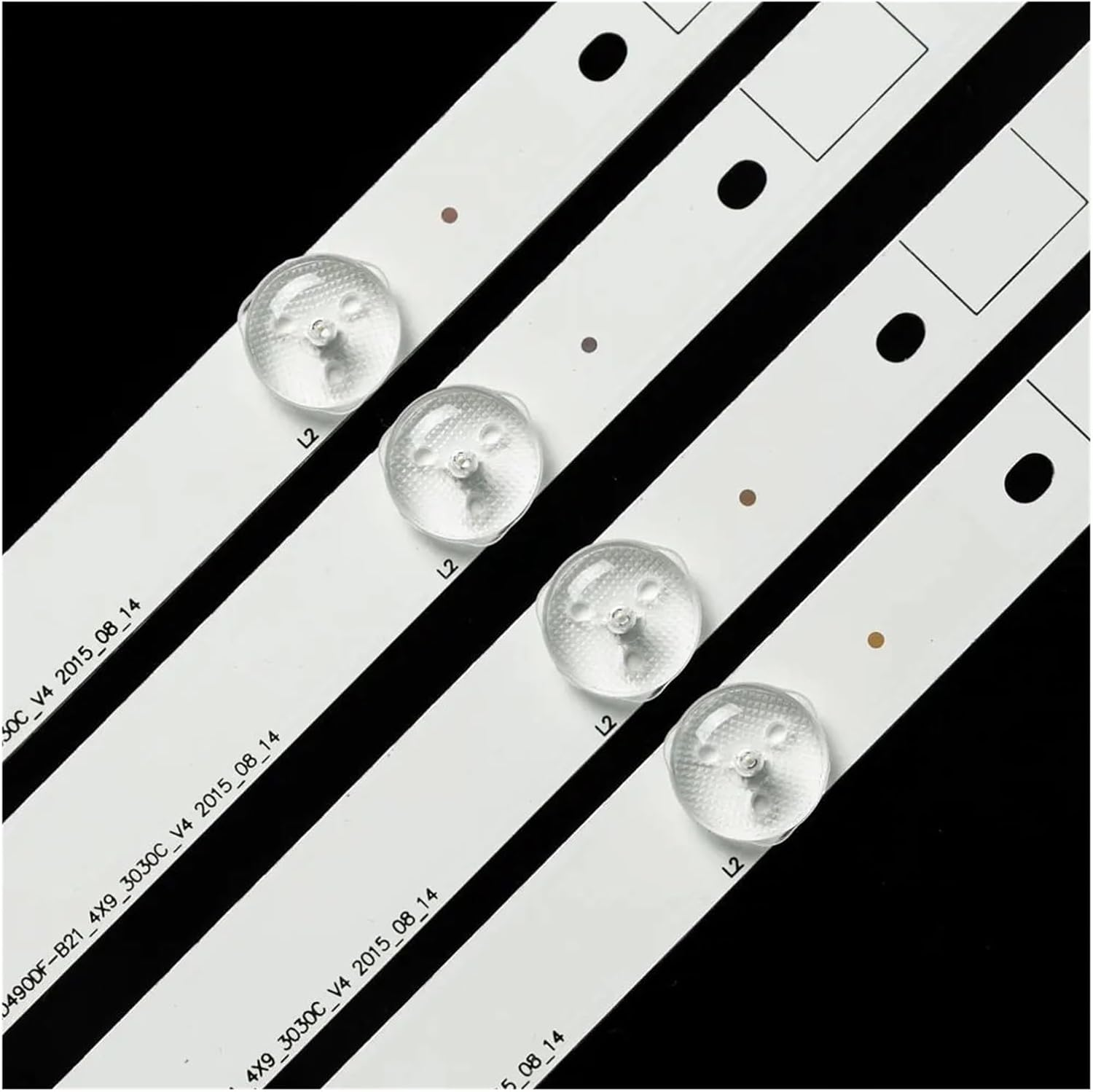 3V 940Mm 4Pcs/Set Led Strip for Hi.Sen/Se 49Inch 9Led LED49K300U Hisen_49_Hd490Df-B21_4X9_3030C_V4 2015_08_14 Backlight TV Repair image number 3