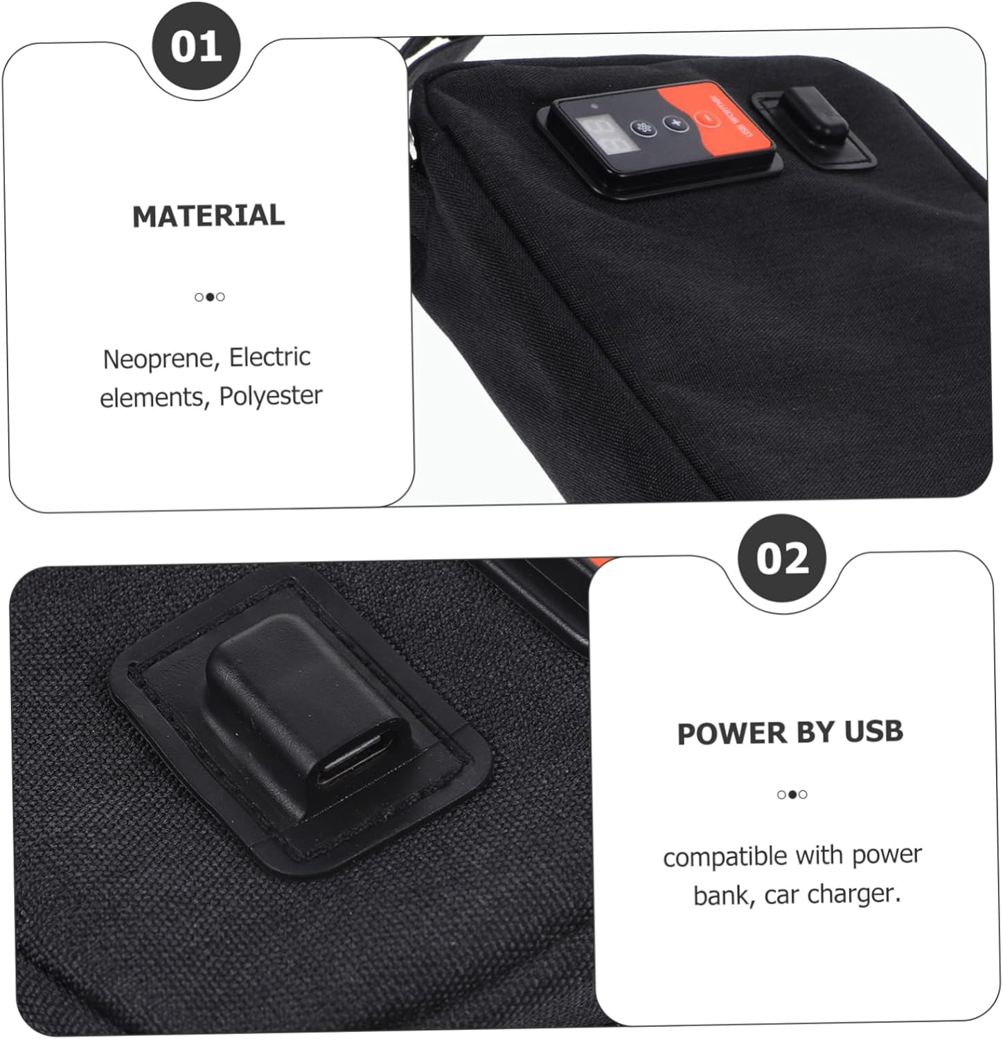 USB Power Bank Compatible Wipes Warmer Diaper Wipes Heater Portable Wet Tissue Dispenser image number 4