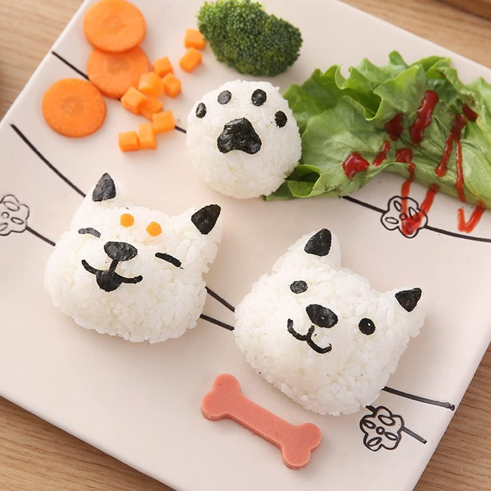 DIY 3D Cat Bento Rice Chocolate Sandwich Ball Mold Sushi Cutter Mould Maker Tool image number 1
