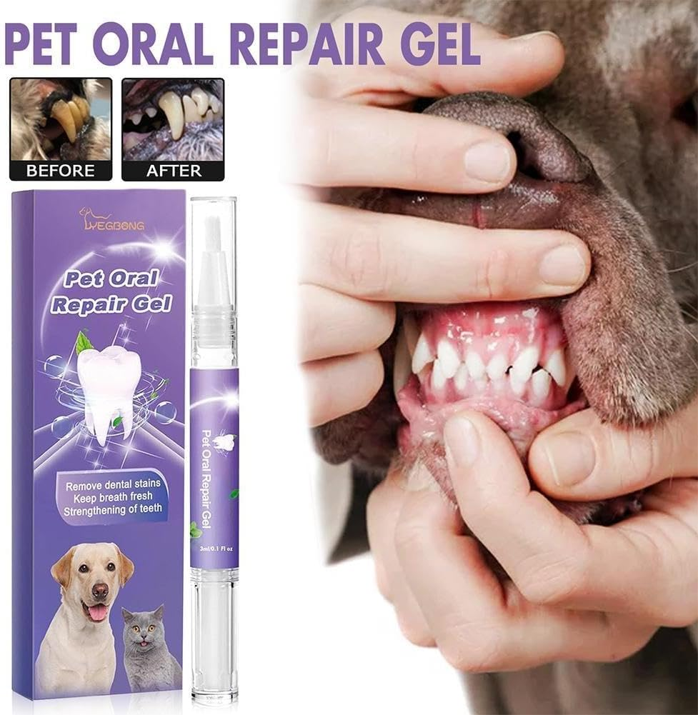 3PC Pet Oral Repair Gel Teeth Brushing Cleaner Gel Natural Dog Toothpaste Gel Eliminate Bad & Pet Freshener Breath Cats for Dogs Pets Breath Tooth for Freshener Pets Dogs Cleaner Oral Gel Clea image number 1