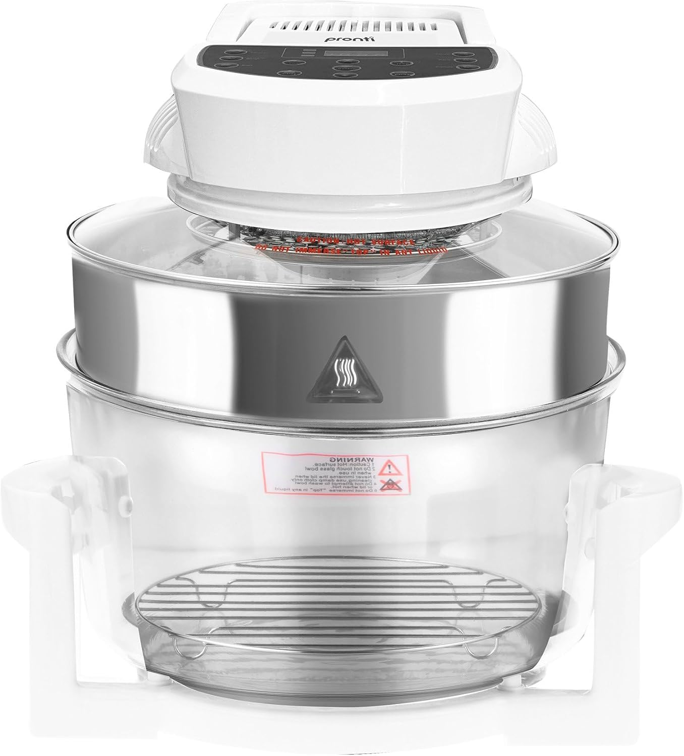 Pronti 17L Convection Oven Digital Halogen Family Turbo Black Healthy Broiler Cooker 1400W Roast Bake Grill BBQ Fry Defrost - White image number 5