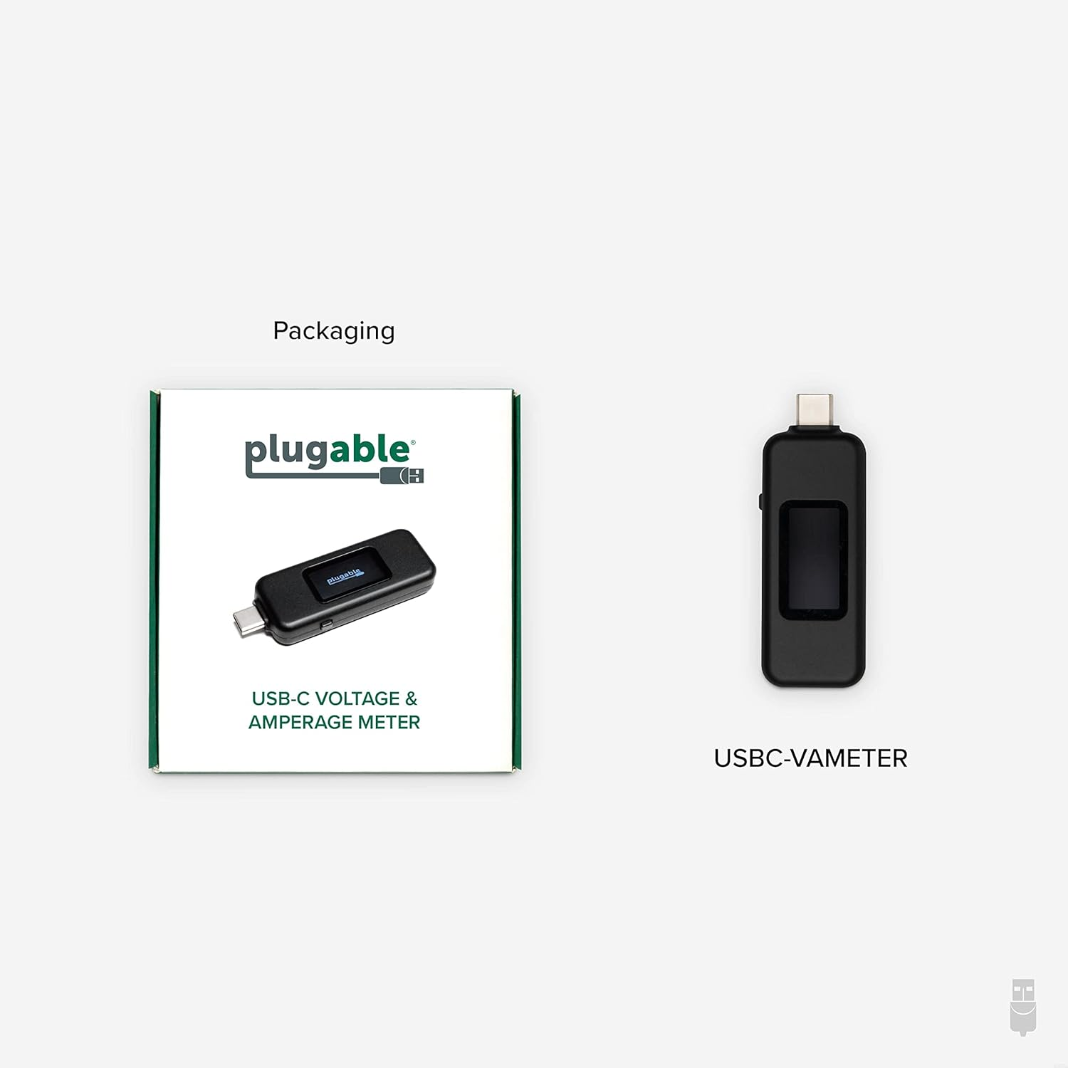 Plugable USB C Power Meter Tester for Monitoring USB-C Connections - Digital Multimeter for USB Type C Cables, Laptops, Phones, Chargers - Driverless image number 3