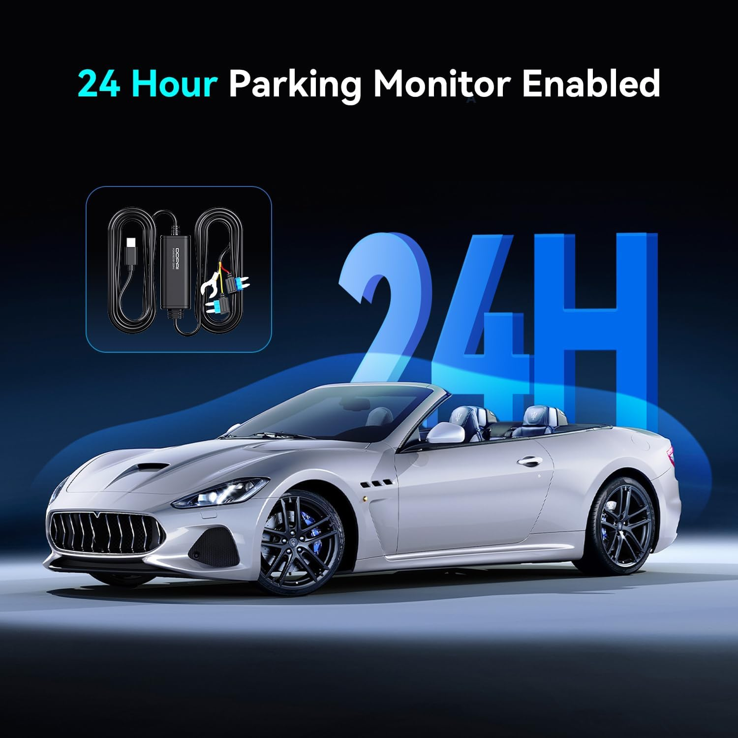 DDPAI Dash Cam Hardwire Kit, Compatible with Z60, Z60 Pro and Z60 &Pi;link Models, Enabling 24 Hours Parking Monitor, 12V/2A to 5V/3A, 3 Meters Long image number 2