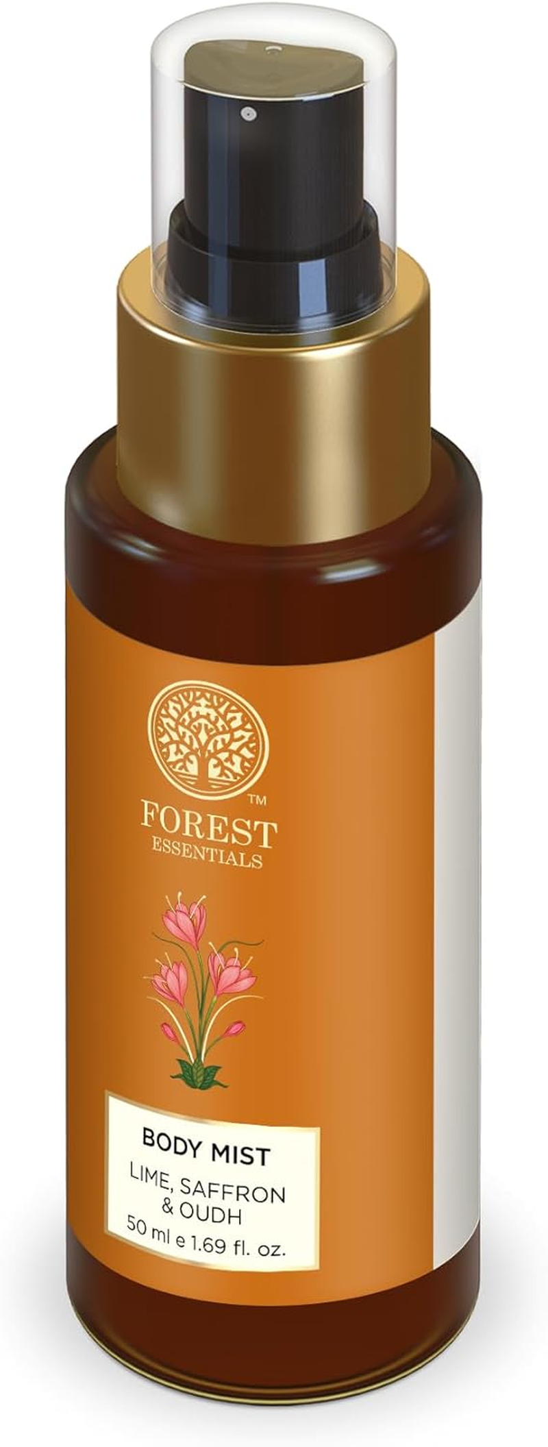 Forest Essentials Body Mist Lime Saffron Oudh | Long Lasting & Intense Body Mist for Women & Men image number 5