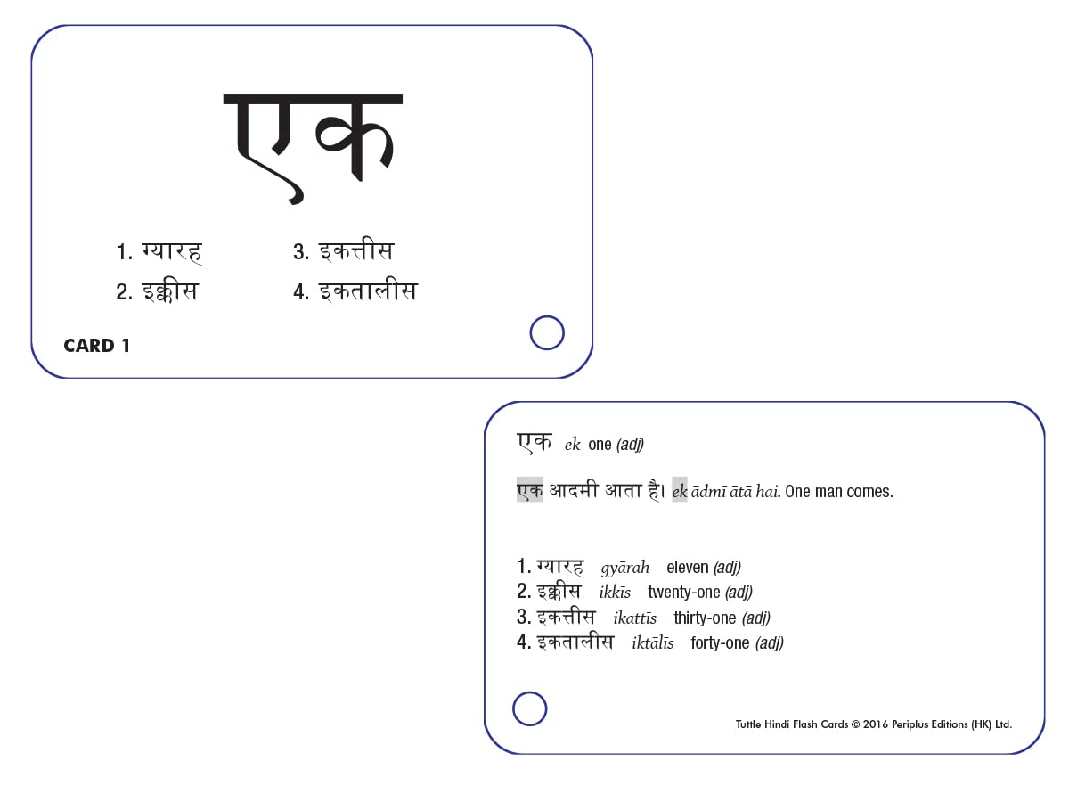 Hindi Flash Cards Kit: Learn 1,500 Basic Hindi Words and Phrases Quickly and Easily! (Audio CD Included) image number 3