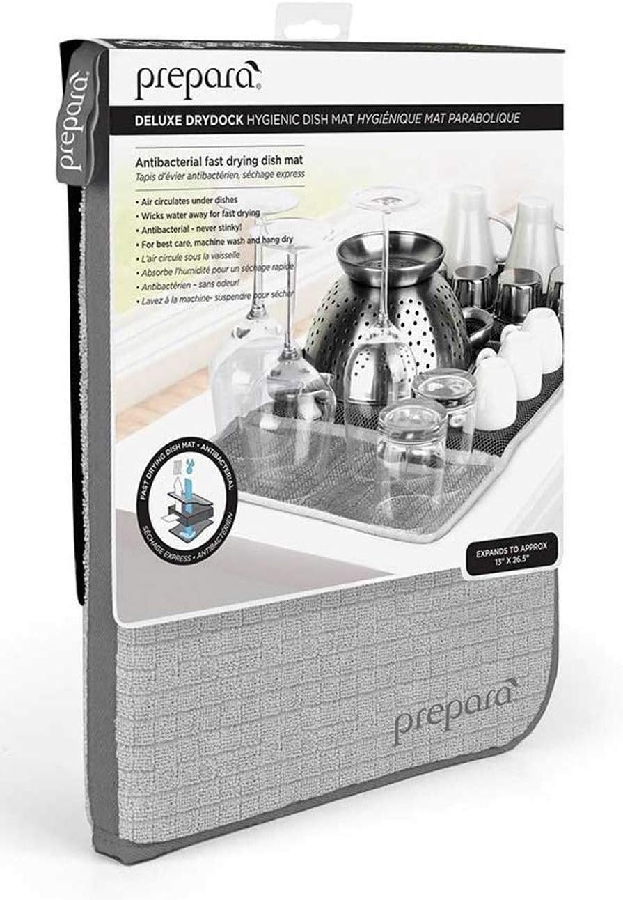 Prepara Drydock Drydock Deluxe Dish Mat, Grey, 76103 image number 2