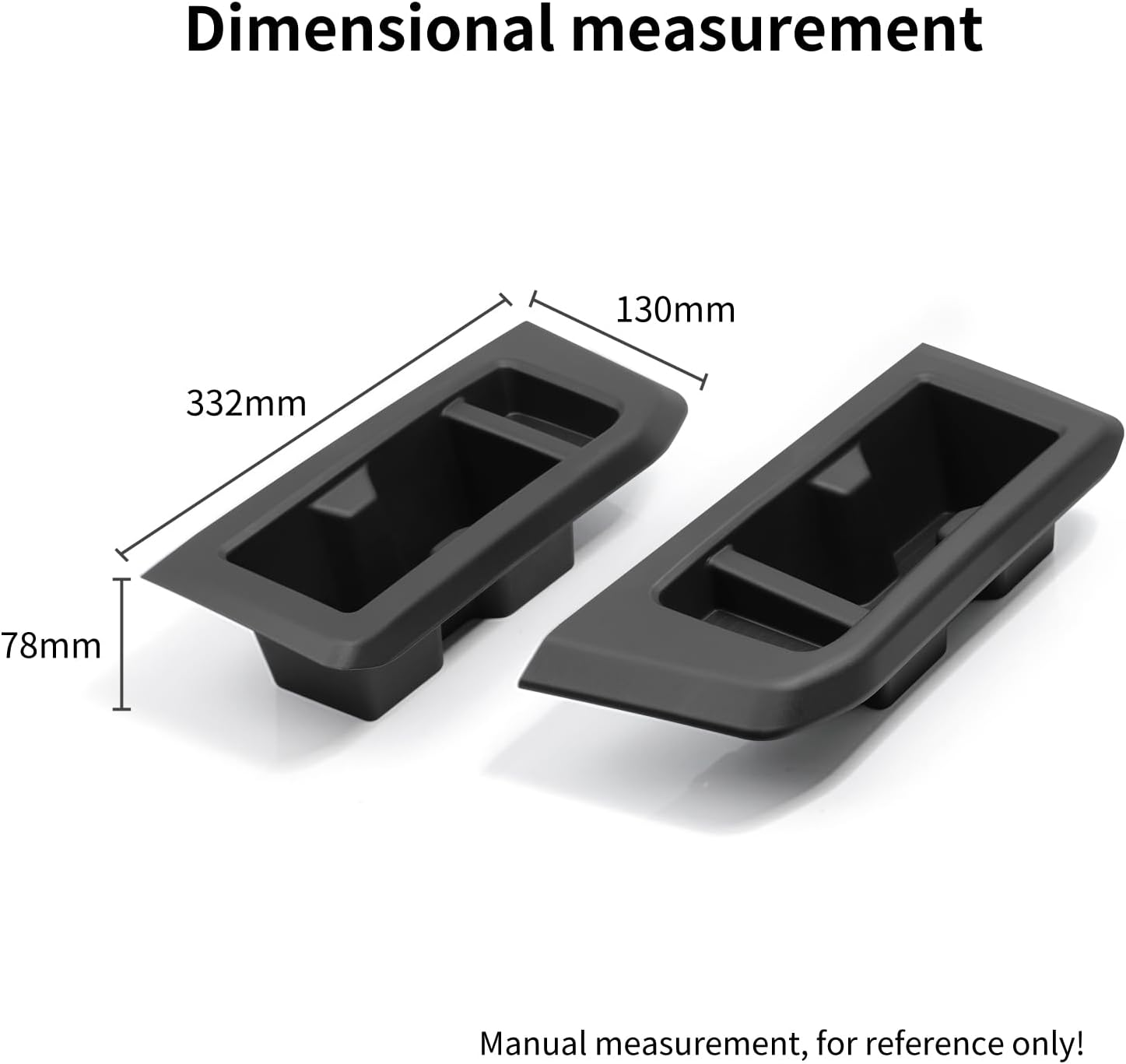 SMABEE 2PCS Rear Cup Holder Inserts for 2024 2025 Toyota Land Cruiser Prado 250 TPE Cup Holder Drink Organizer for Prado J250 LC250 Accessories Interior Black image number 5