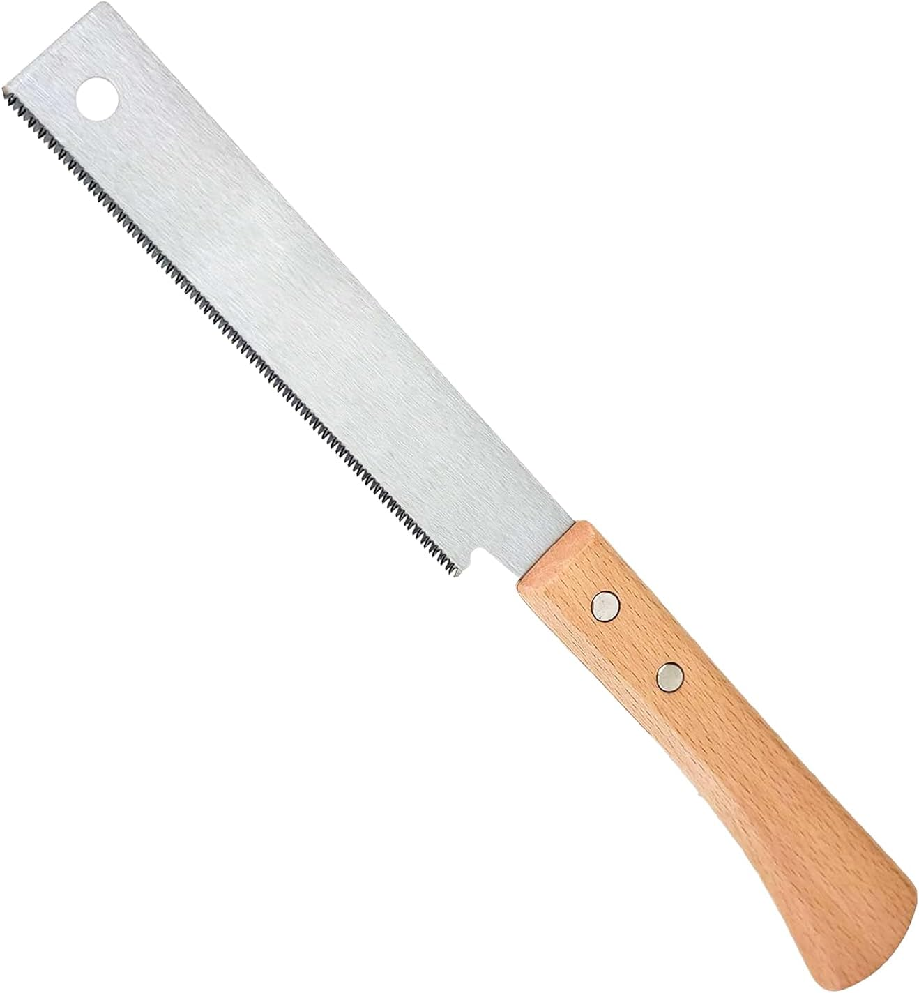 Agwenkui 6-Inch Japanese Hand Saw High-Carbon Steel Pull Saw Flexible Blade Flush Cut Woodworking Hand Saw - with Flexible Blade for Woodworking DIY Small Projects image number 5