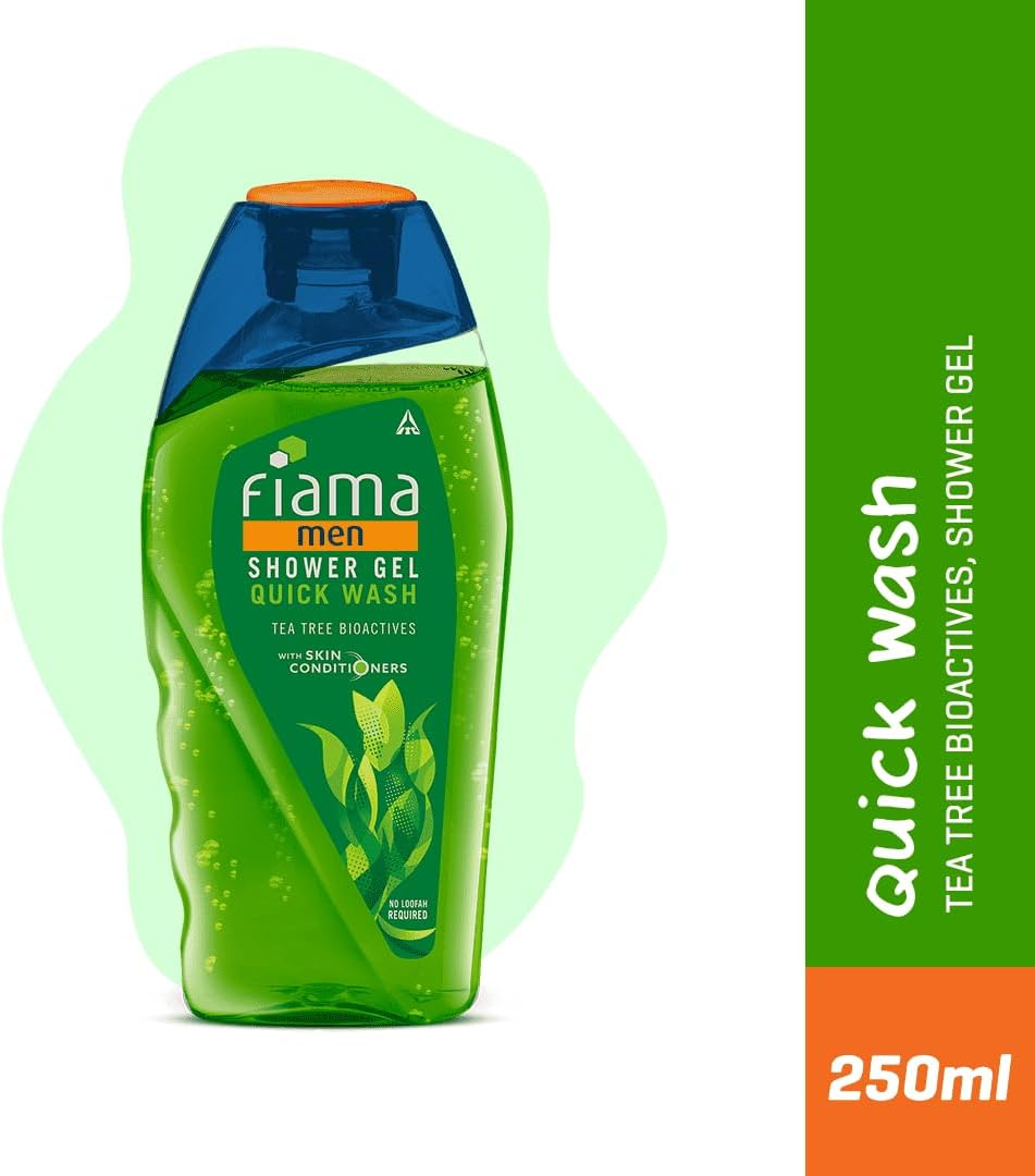 Fiama Men Shower Gel Quick Wash, Body Wash with Skin Conditioners for Moisturised Skin, 250 Ml Bottle image number 2