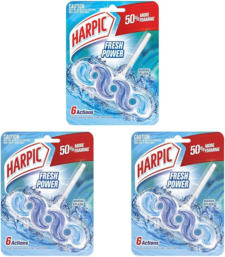 Harpic Toilet Cage Air Freshener, Summer Breeze, 12Cm X 4Cm X 17Cm image number 6