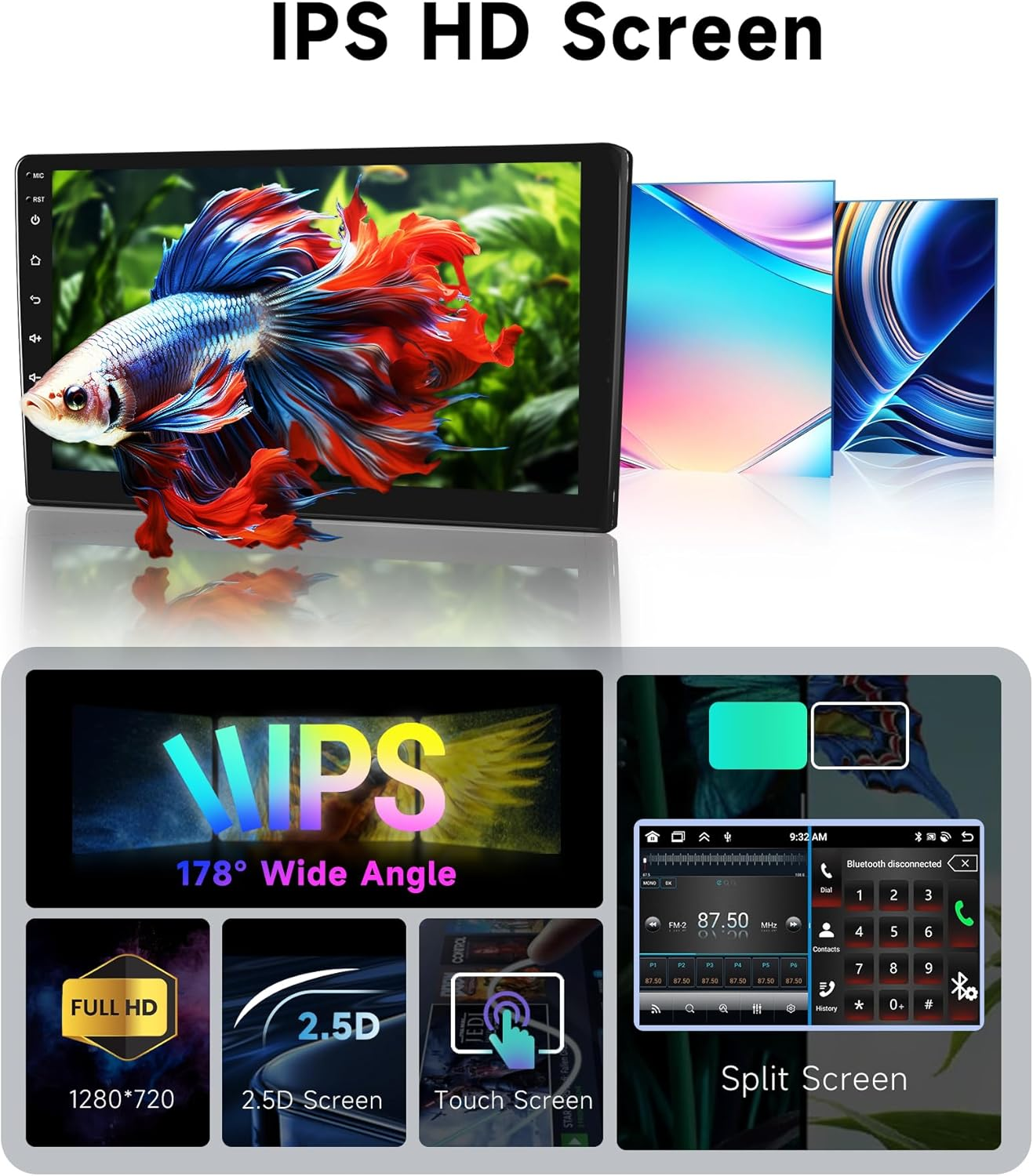 8 Core 4G+64G for Jeep Wrangler JK Compass Grand Cherokee Dodge Ram Radio, 10.1 Inch Touch Screen with Wireless Carplay/Android Auto/Gps/Backup Camera image number 5